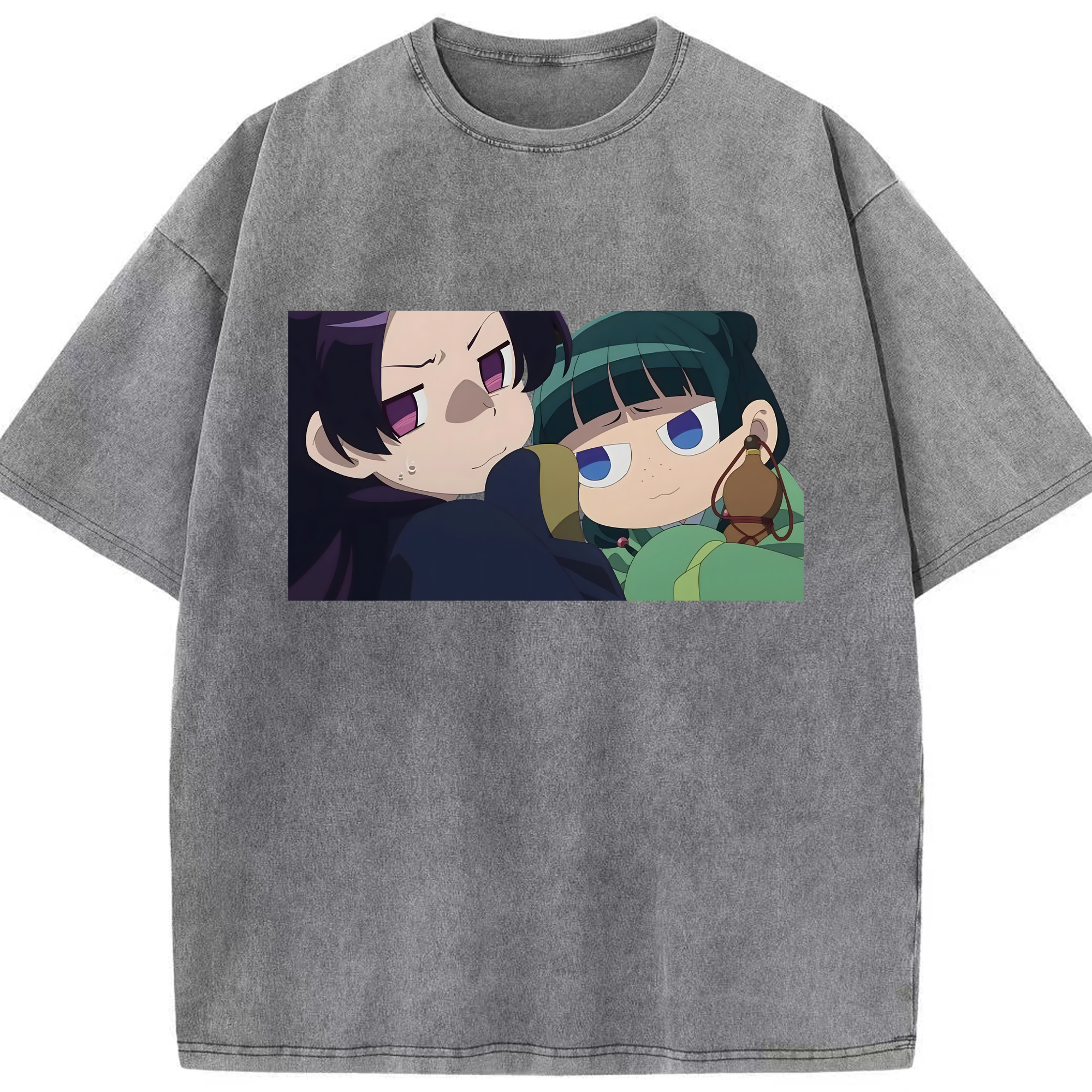 （画像用） 薬屋のひとりごと The Apothecary Diaries 綿100% ヴィンテージ風 半袖Tシャツ（フロントプリント）