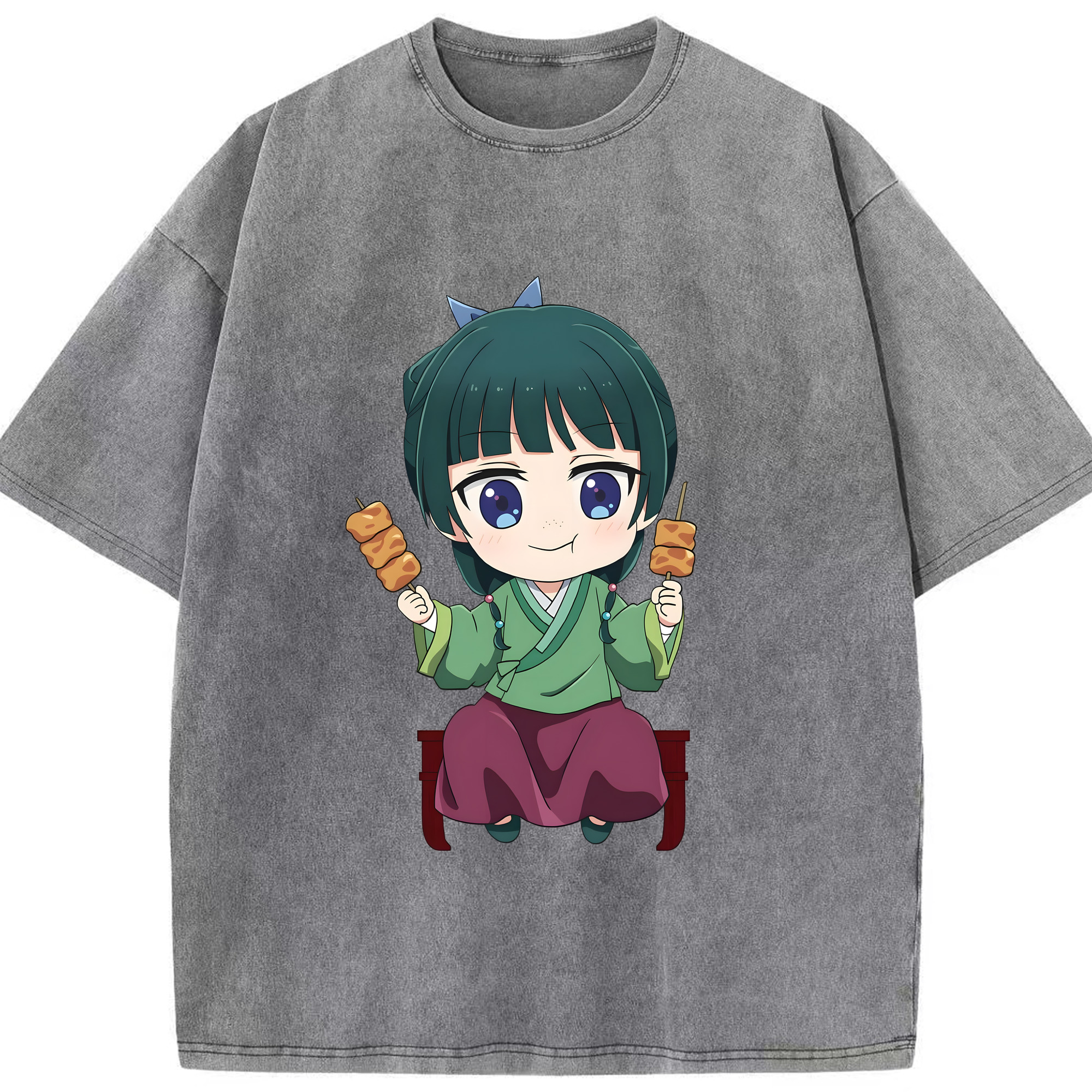 （画像用） 薬屋のひとりごと The Apothecary Diaries 綿100% ヴィンテージ風 半袖Tシャツ（フロントプリント）