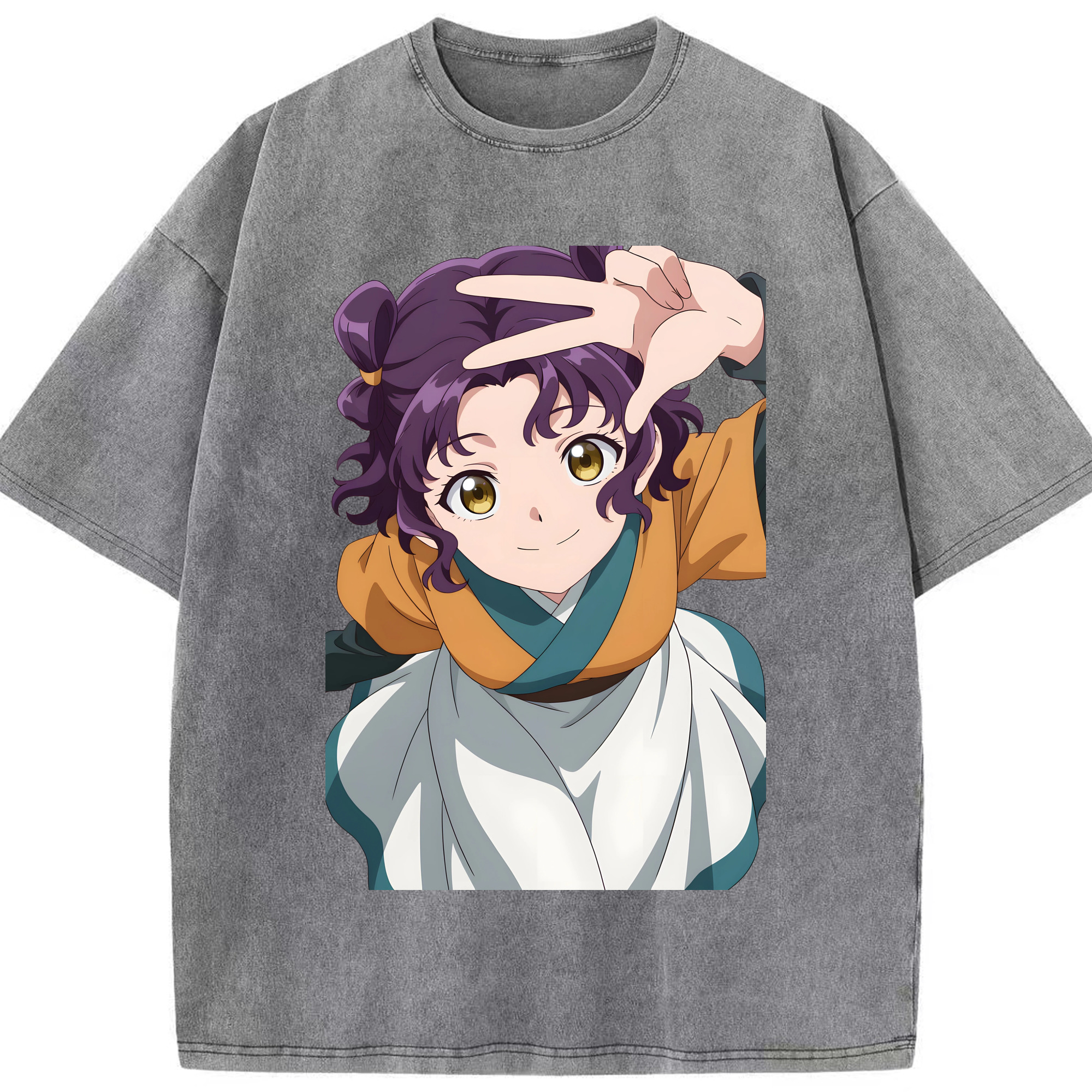（画像用） 薬屋のひとりごと The Apothecary Diaries 綿100% ヴィンテージ風 半袖Tシャツ（フロントプリント）