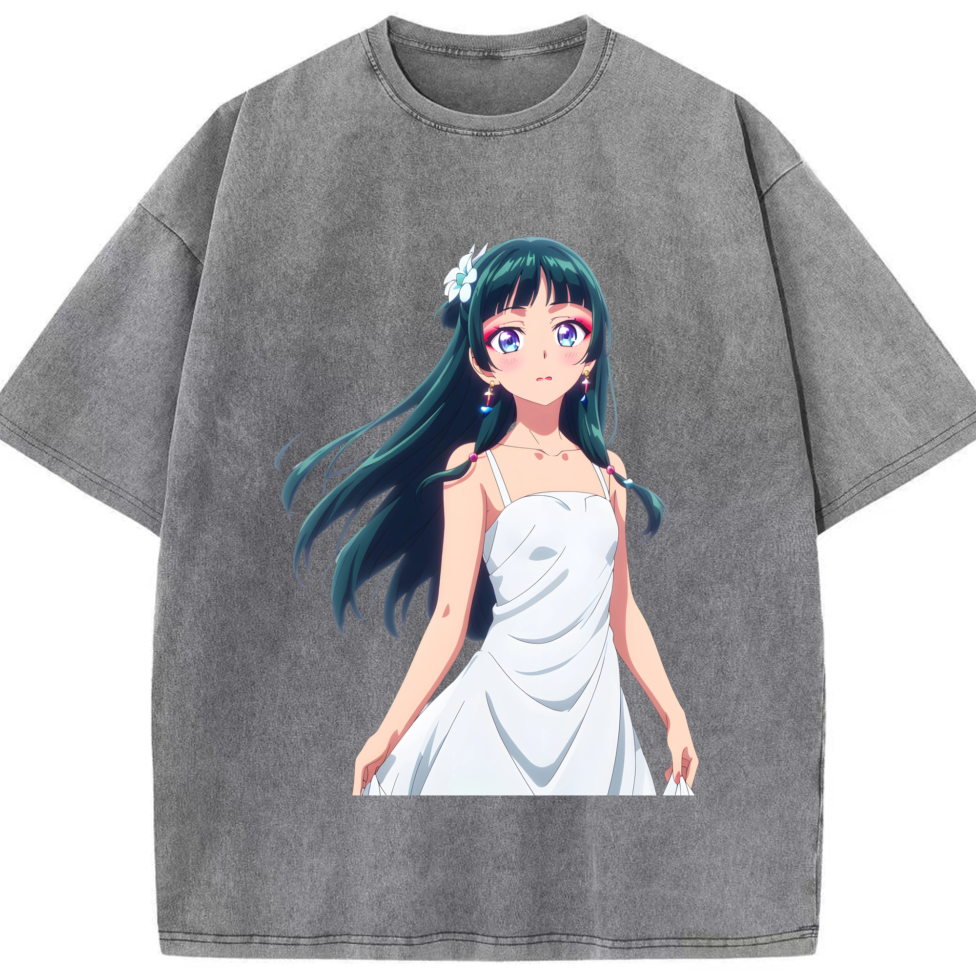 （画像用） 薬屋のひとりごと The Apothecary Diaries 綿100% ヴィンテージ風 半袖Tシャツ（フロントプリント）