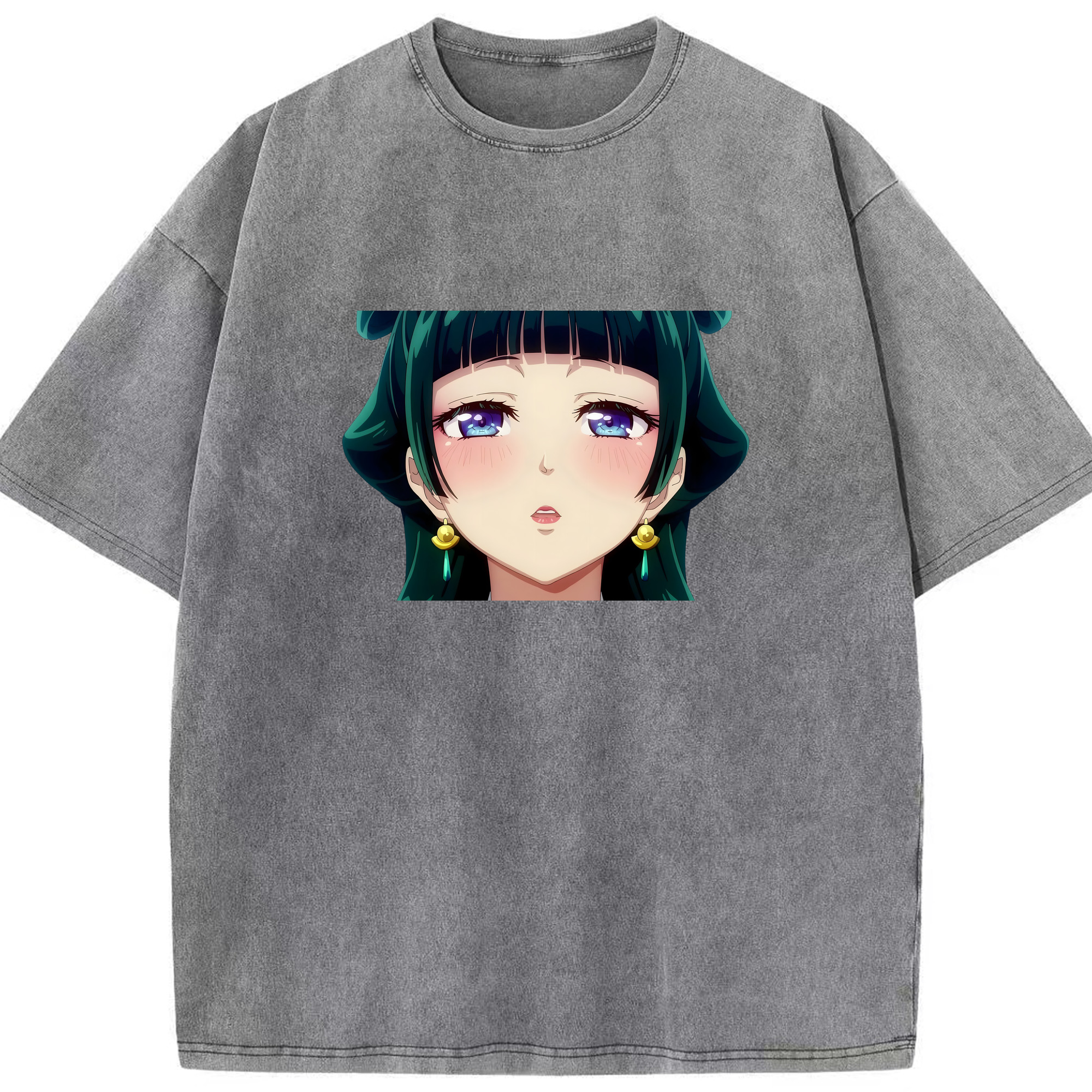 （画像用） 薬屋のひとりごと The Apothecary Diaries 綿100% ヴィンテージ風 半袖Tシャツ（フロントプリント）
