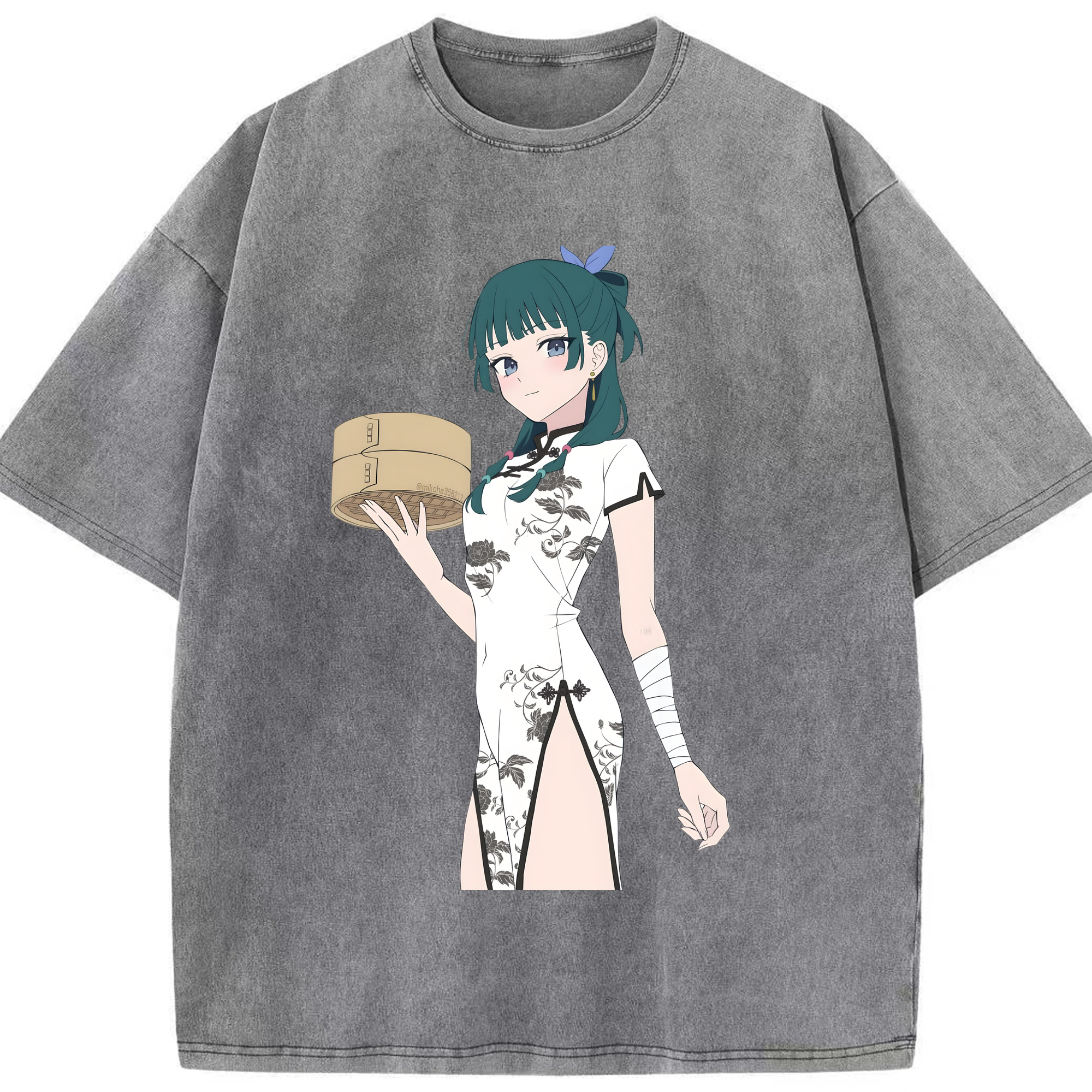 （画像用） 薬屋のひとりごと The Apothecary Diaries 綿100% ヴィンテージ風 半袖Tシャツ（フロントプリント）