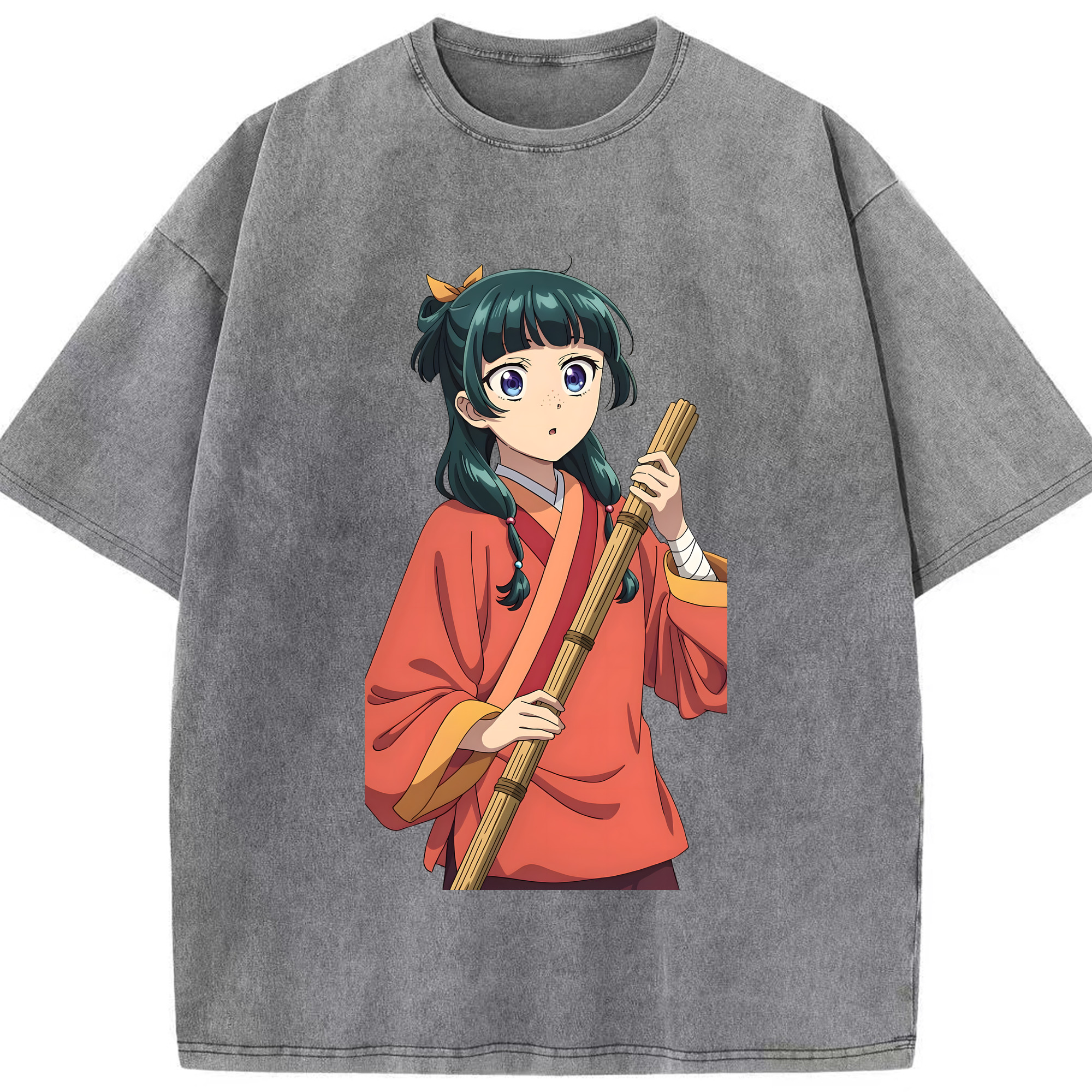 （画像用） 薬屋のひとりごと The Apothecary Diaries 綿100% ヴィンテージ風 半袖Tシャツ（フロントプリント）