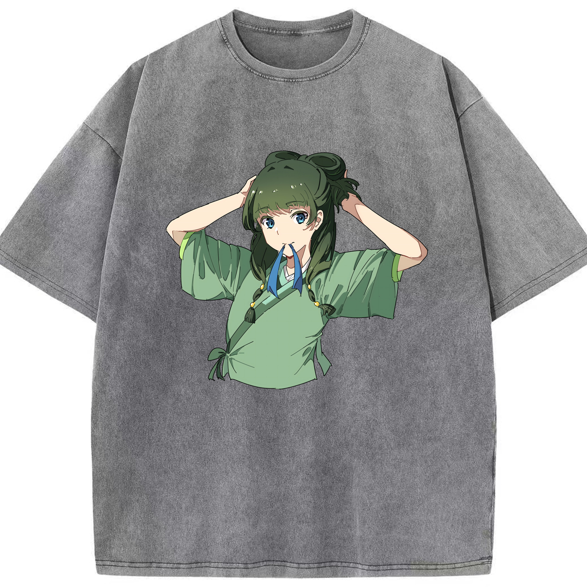 （画像用） 薬屋のひとりごと The Apothecary Diaries 綿100% ヴィンテージ風 半袖Tシャツ（フロントプリント）