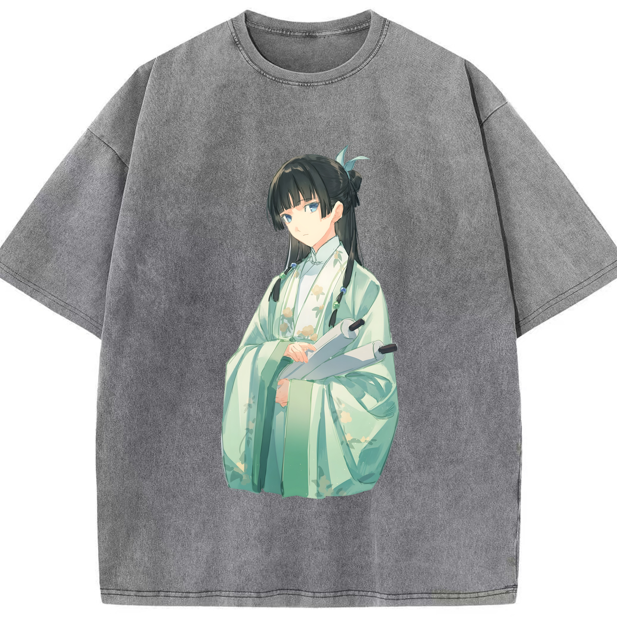 （画像用） 薬屋のひとりごと The Apothecary Diaries 綿100% ヴィンテージ風 半袖Tシャツ（フロントプリント）
