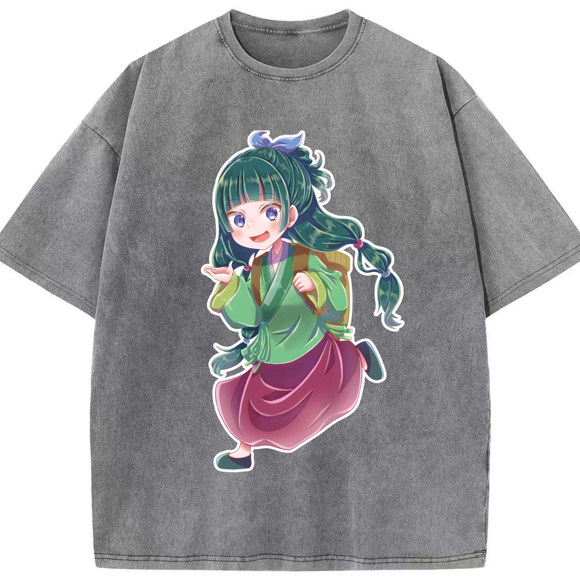 （画像用） 薬屋のひとりごと The Apothecary Diaries 綿100% ヴィンテージ風 半袖Tシャツ（フロントプリント）