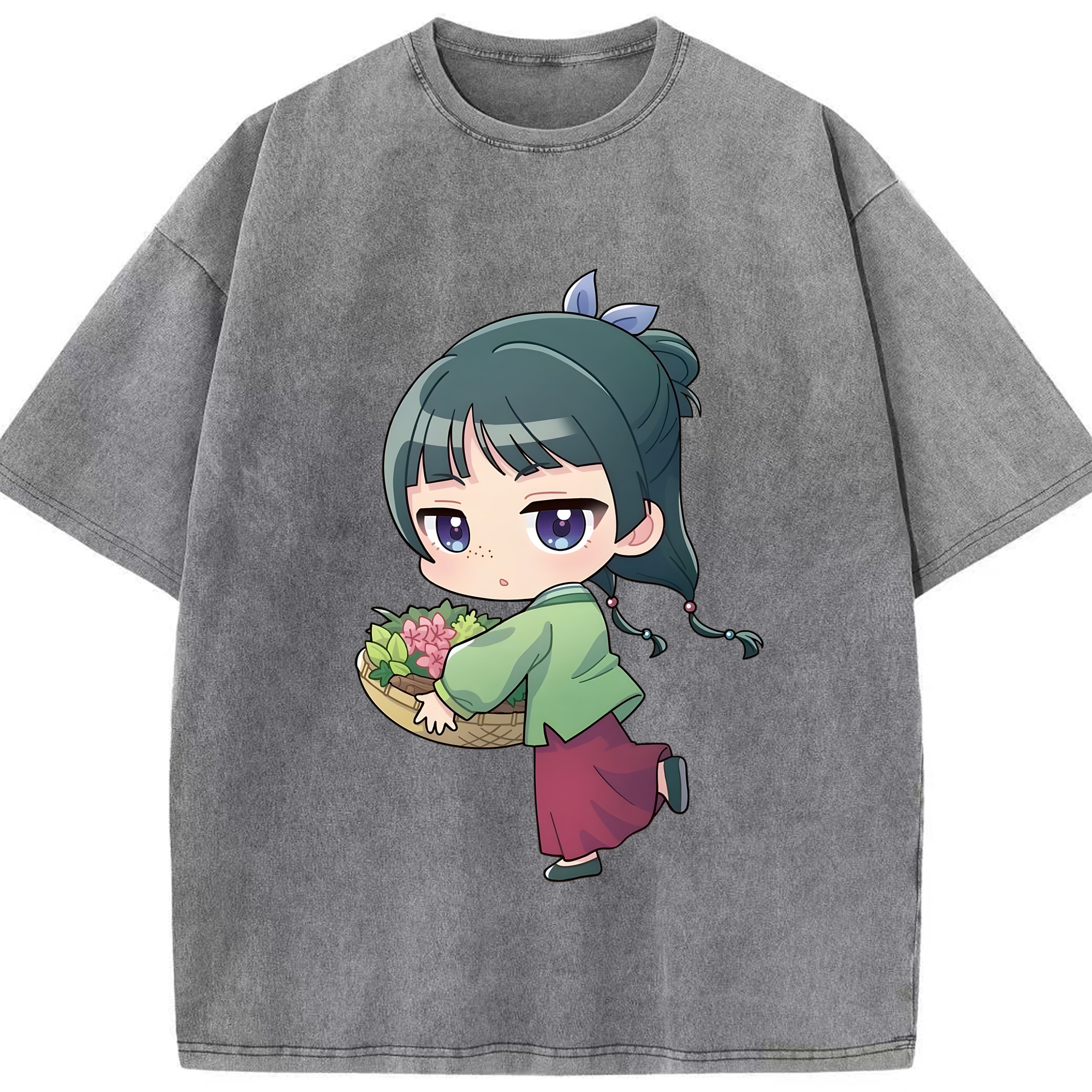 （画像用） 薬屋のひとりごと The Apothecary Diaries 綿100% ヴィンテージ風 半袖Tシャツ（フロントプリント）