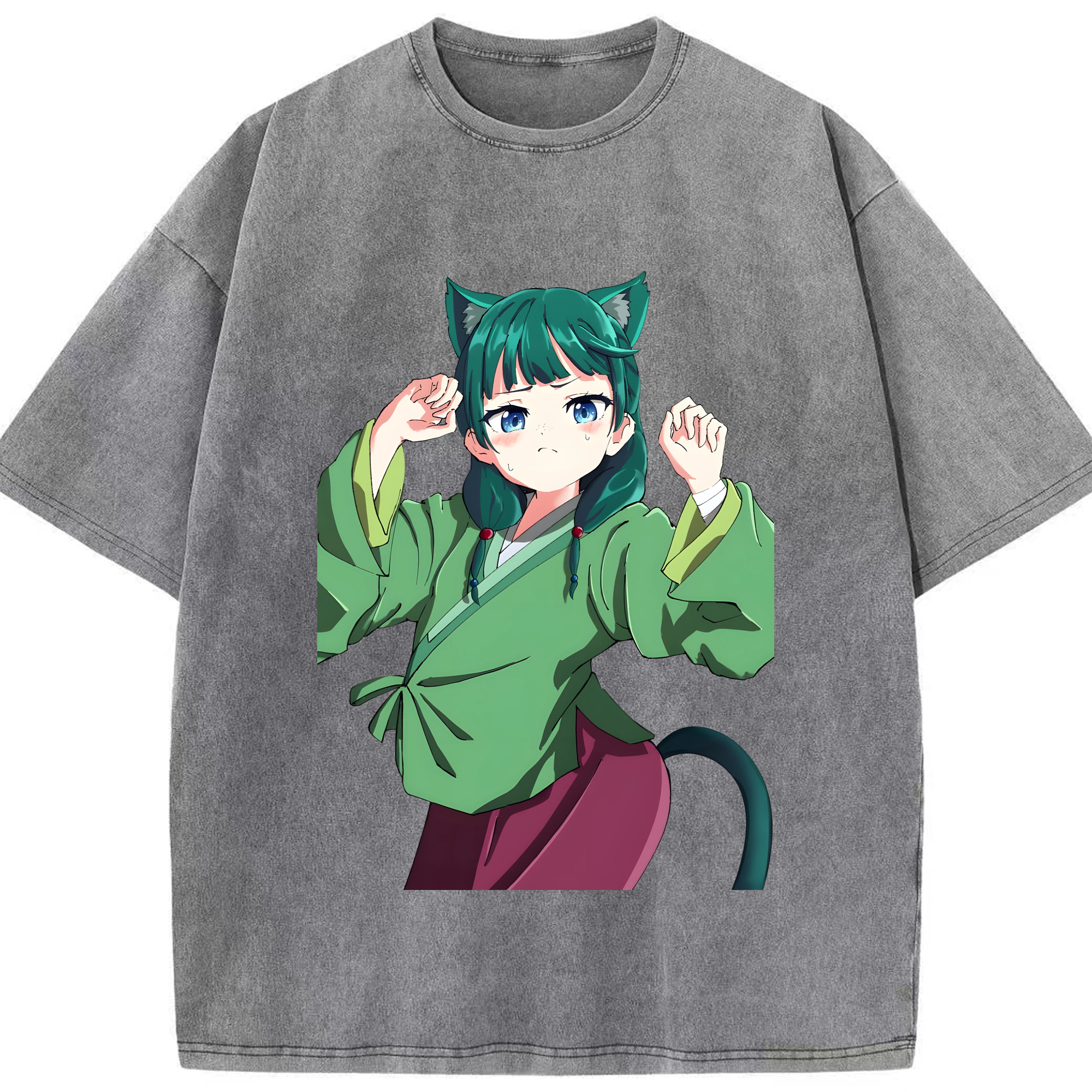 （画像用） 薬屋のひとりごと The Apothecary Diaries 綿100% ヴィンテージ風 半袖Tシャツ（フロントプリント）