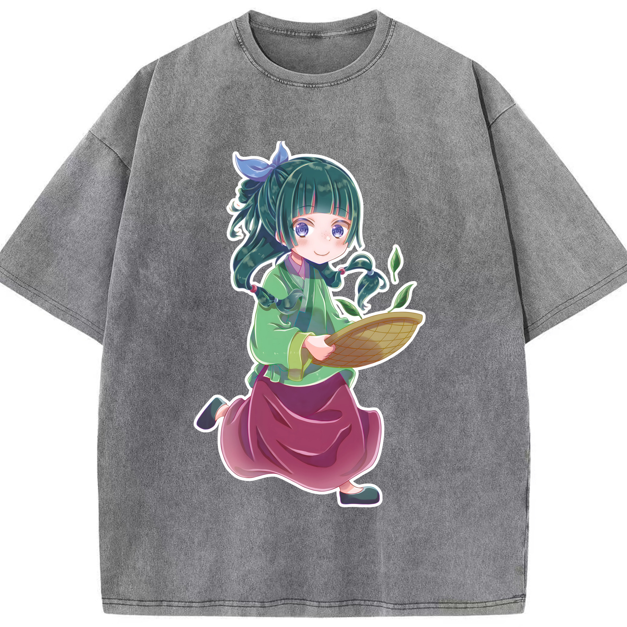 （画像用） 薬屋のひとりごと The Apothecary Diaries 綿100% ヴィンテージ風 半袖Tシャツ（フロントプリント）