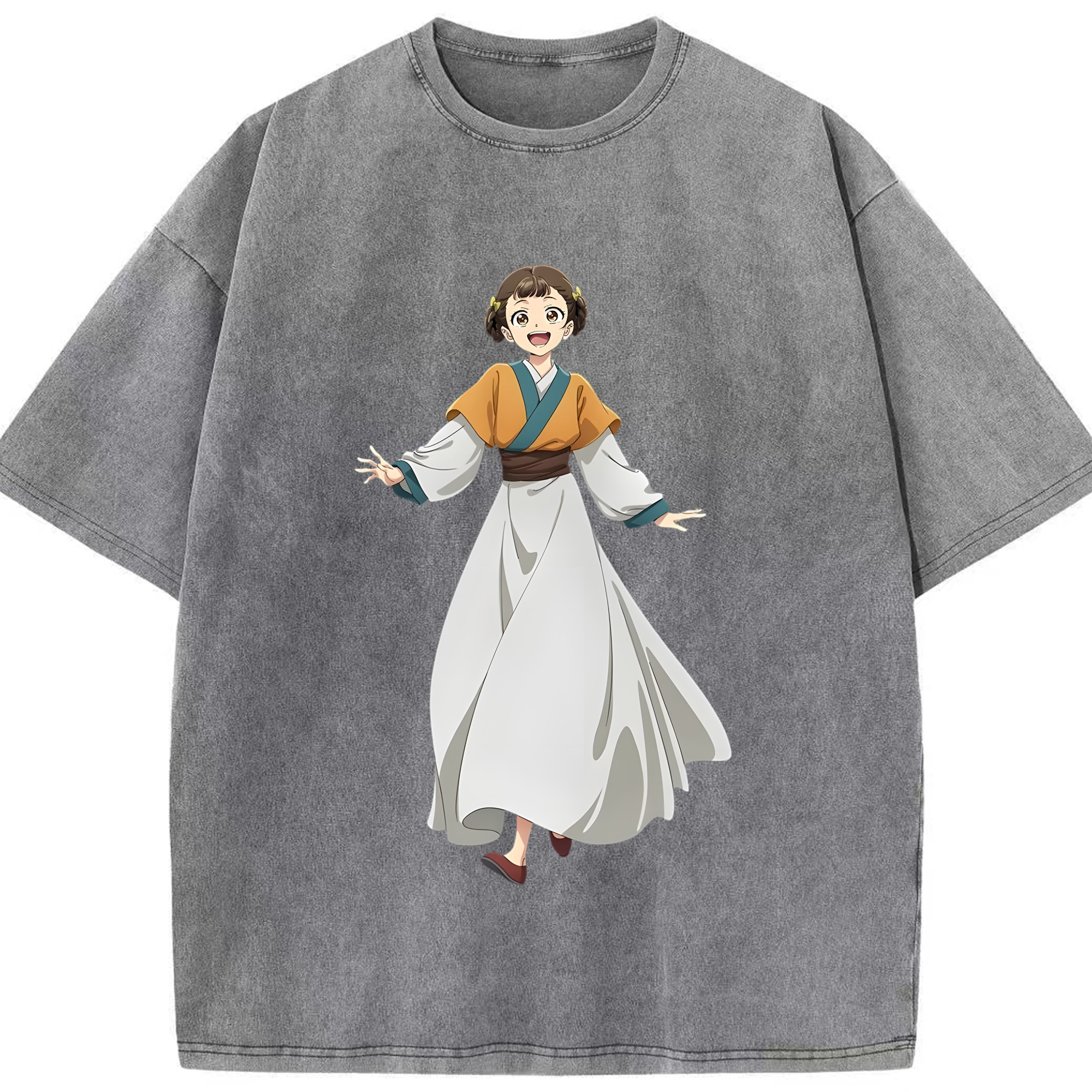 （画像用） 薬屋のひとりごと The Apothecary Diaries 綿100% ヴィンテージ風 半袖Tシャツ（フロントプリント）