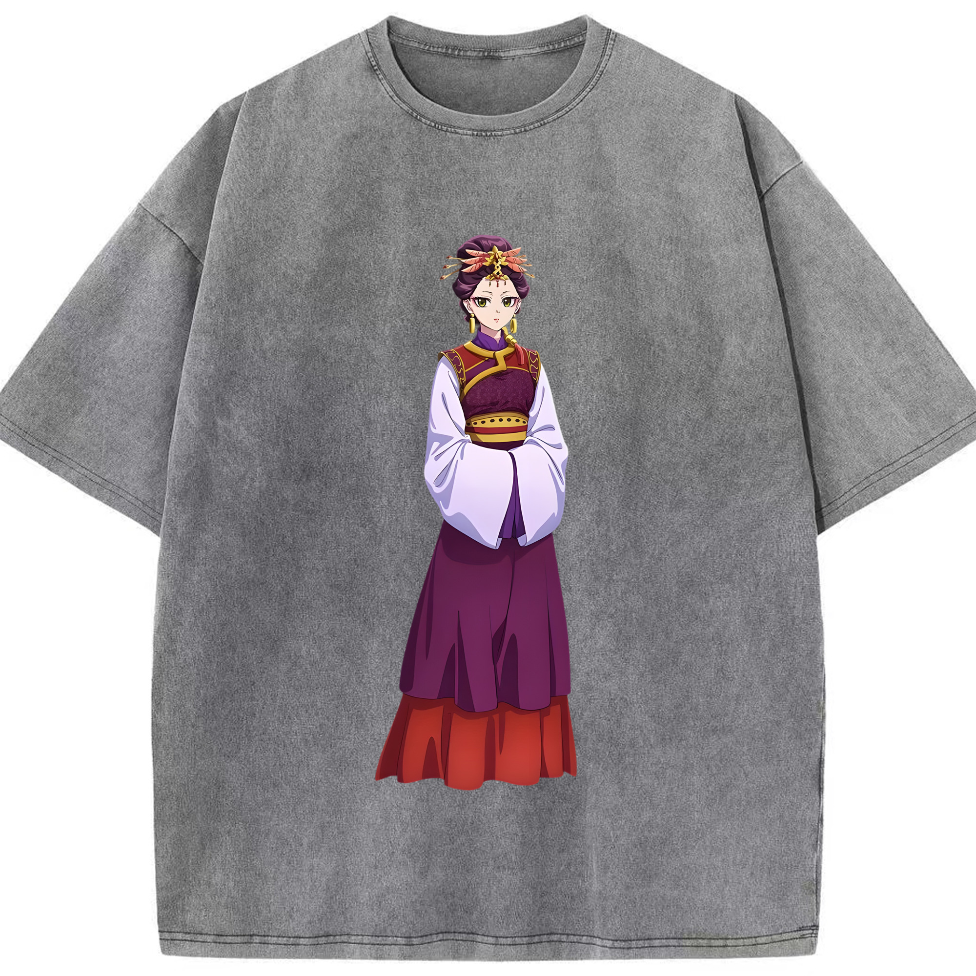 （画像用） 薬屋のひとりごと The Apothecary Diaries 綿100% ヴィンテージ風 半袖Tシャツ（フロントプリント）