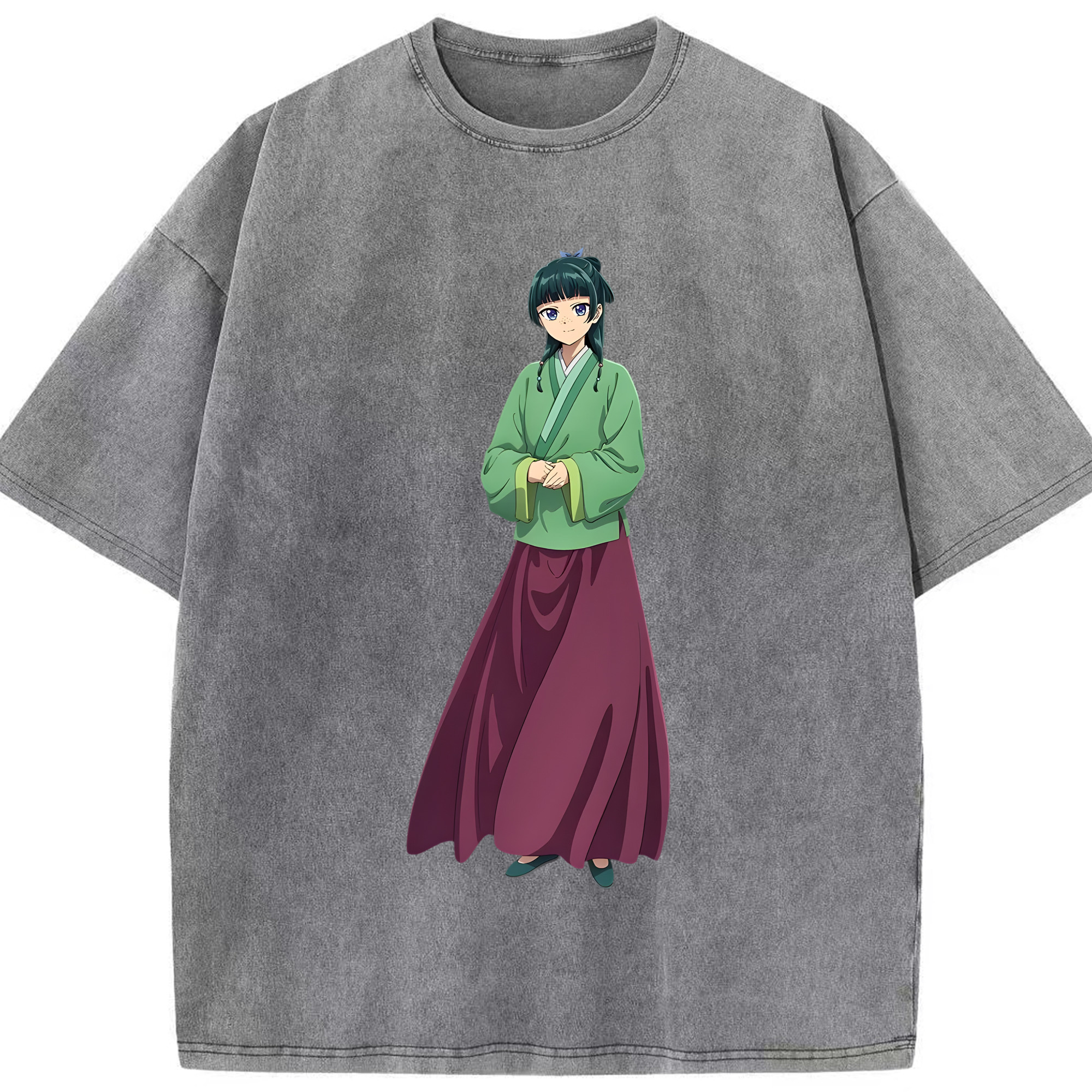 （画像用） 薬屋のひとりごと The Apothecary Diaries 綿100% ヴィンテージ風 半袖Tシャツ（フロントプリント）