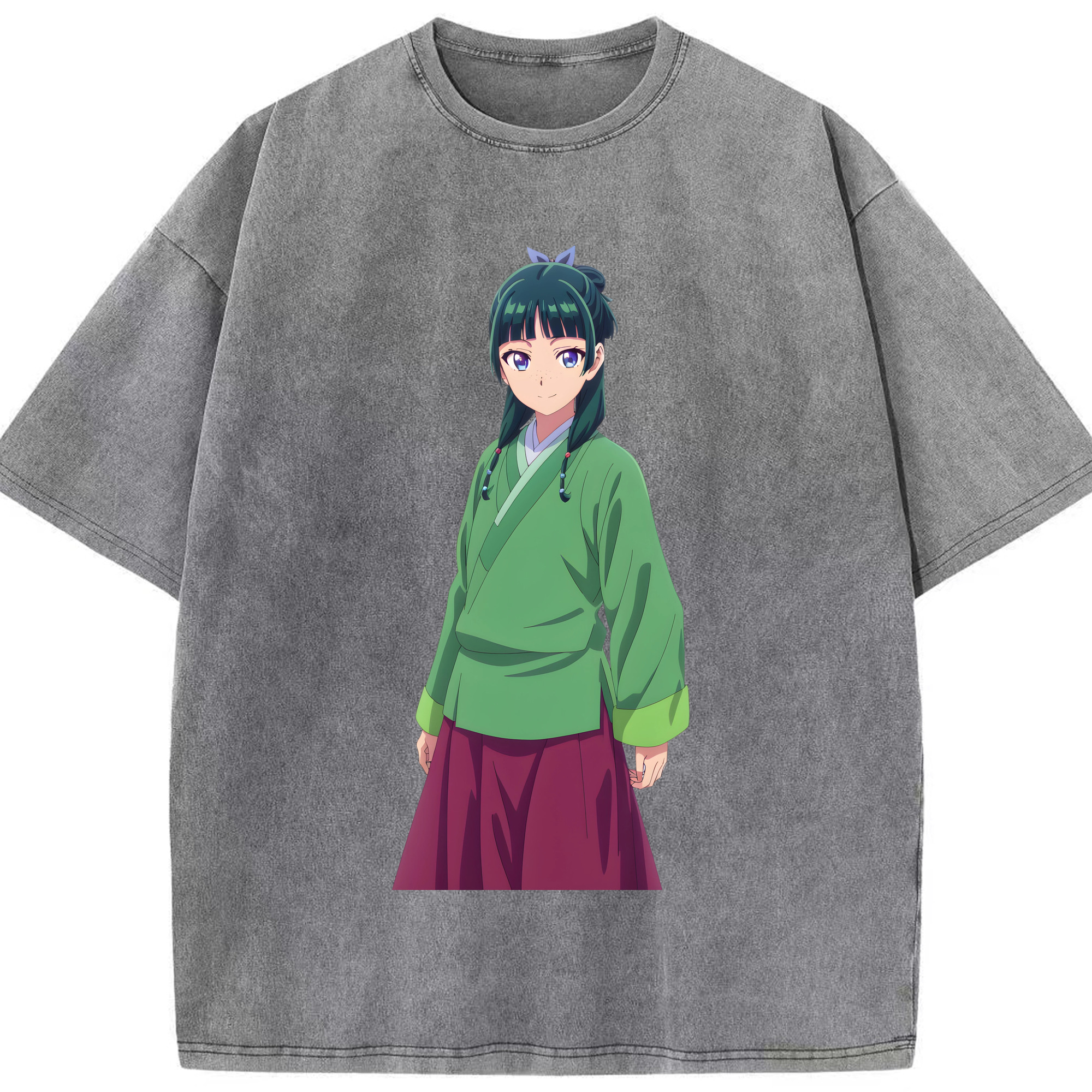 （画像用） 薬屋のひとりごと The Apothecary Diaries 綿100% ヴィンテージ風 半袖Tシャツ（フロントプリント）