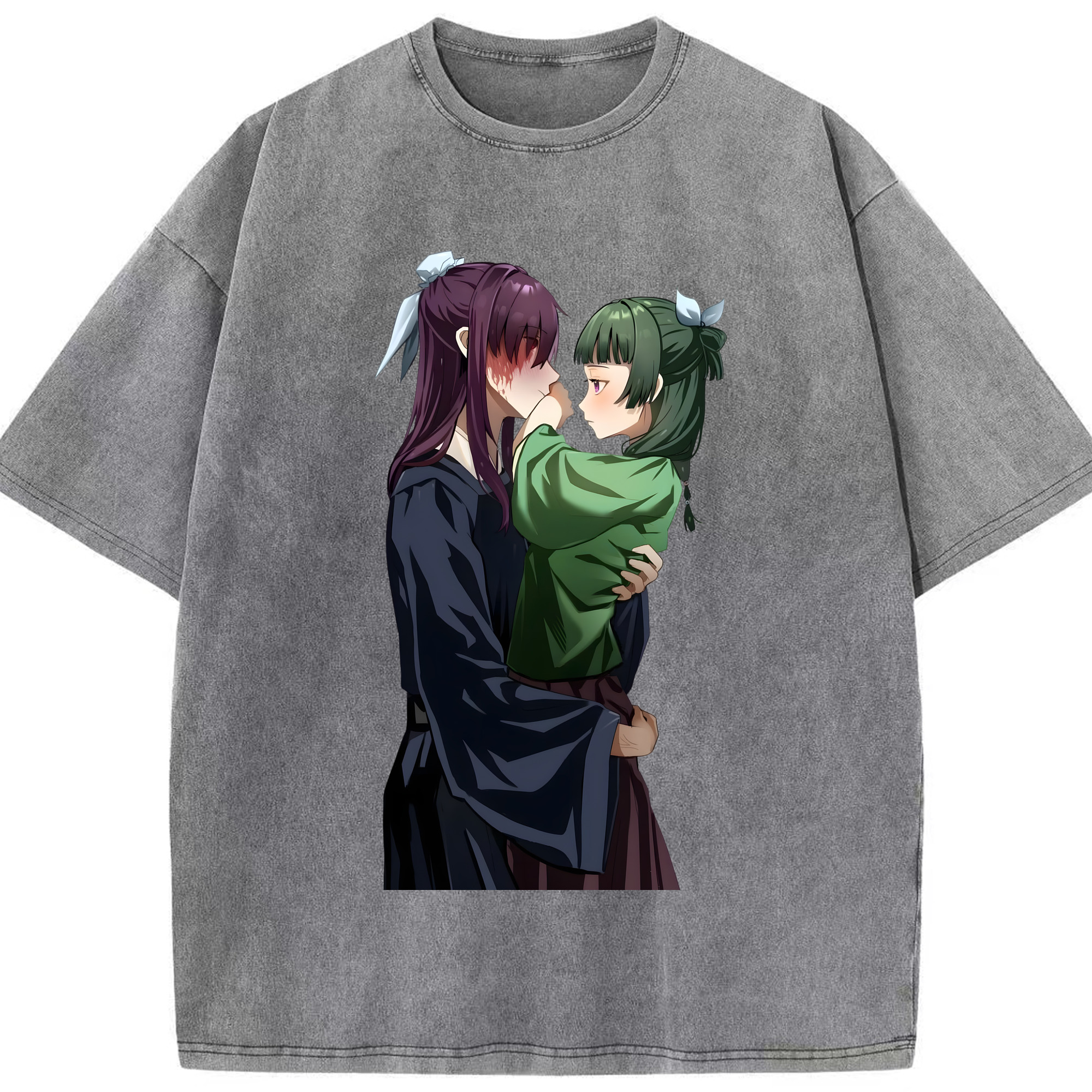 （画像用） 薬屋のひとりごと The Apothecary Diaries 綿100% ヴィンテージ風 半袖Tシャツ（フロントプリント）