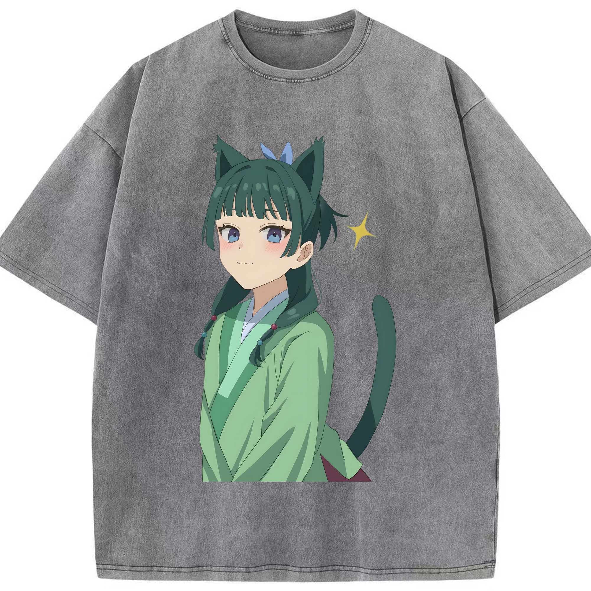 （画像用） 薬屋のひとりごと The Apothecary Diaries 綿100% ヴィンテージ風 半袖Tシャツ（フロントプリント）
