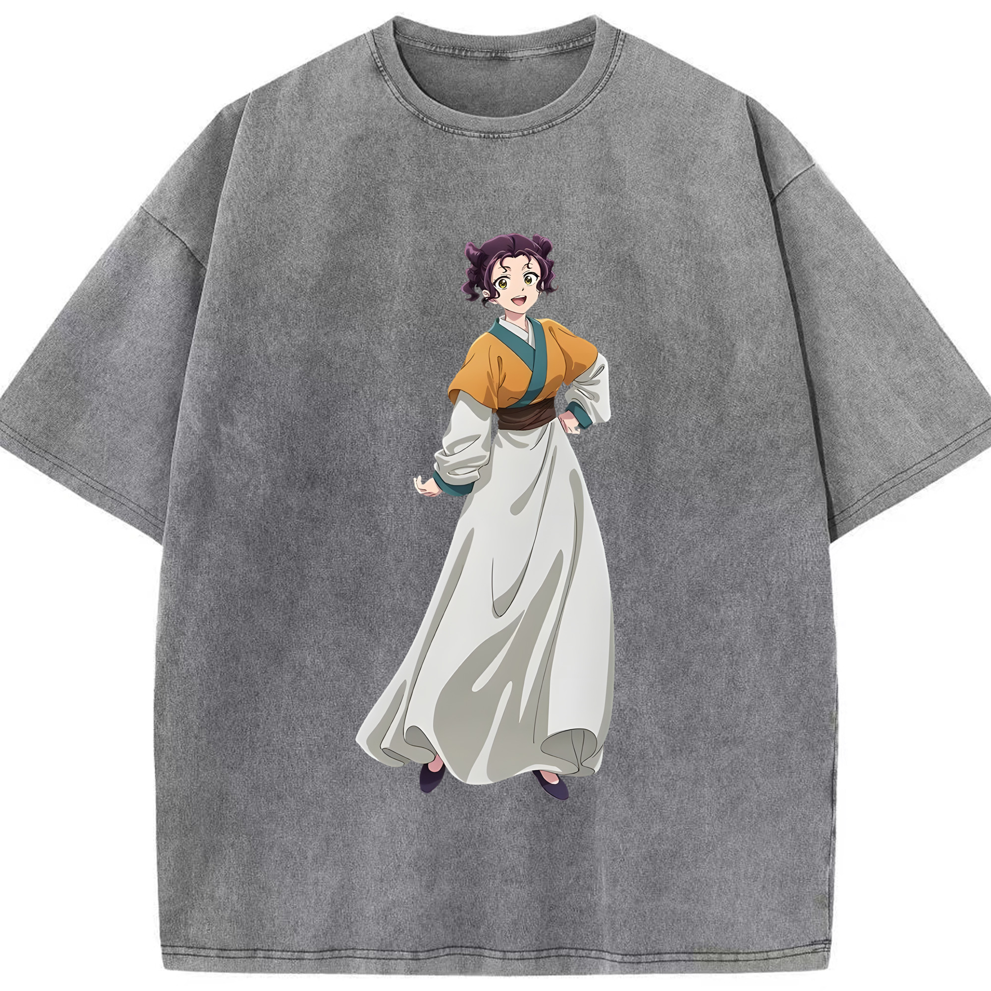 （画像用） 薬屋のひとりごと The Apothecary Diaries 綿100% ヴィンテージ風 半袖Tシャツ（フロントプリント）
