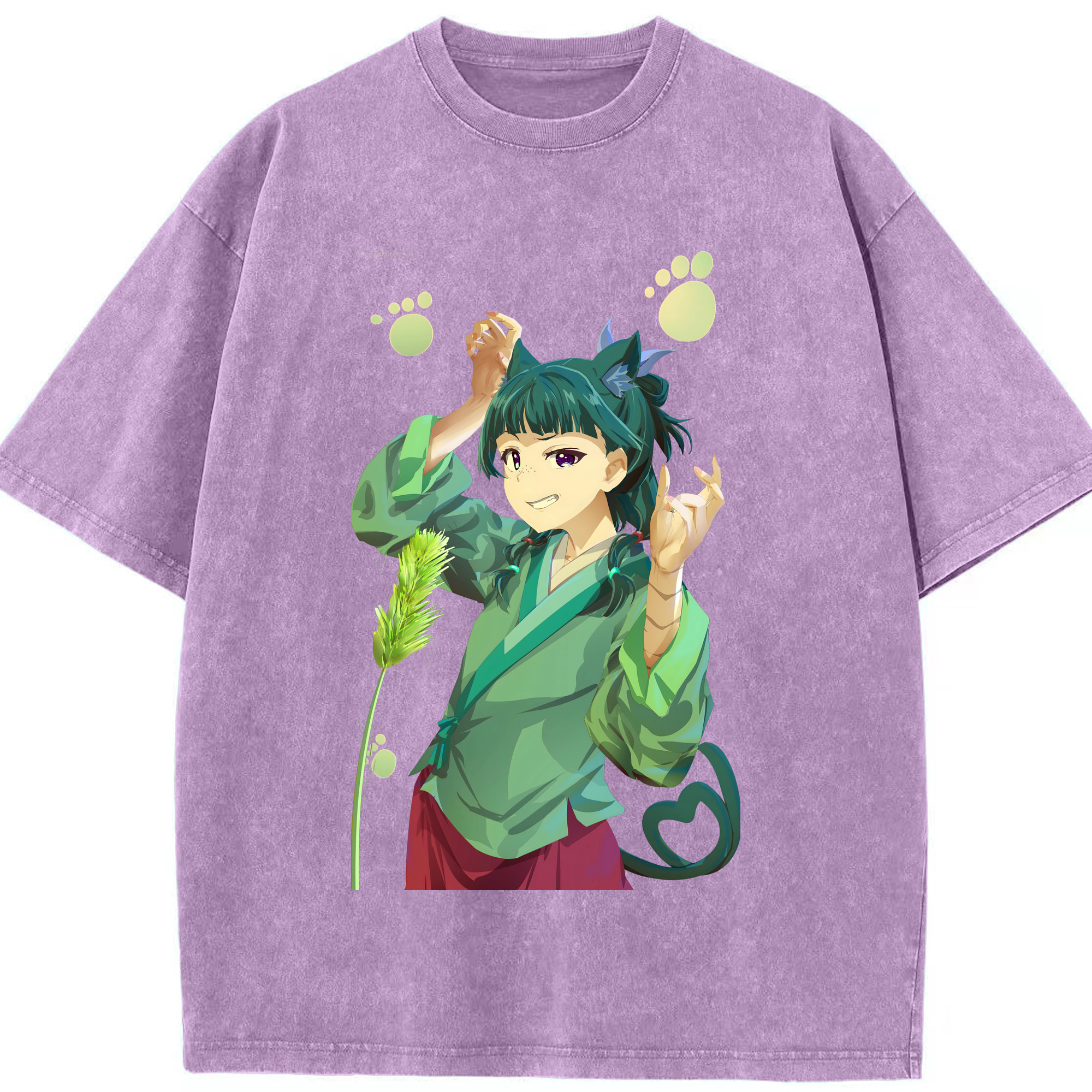（画像用） 薬屋のひとりごと The Apothecary Diaries 綿100% ヴィンテージ風 半袖Tシャツ（フロントプリント）