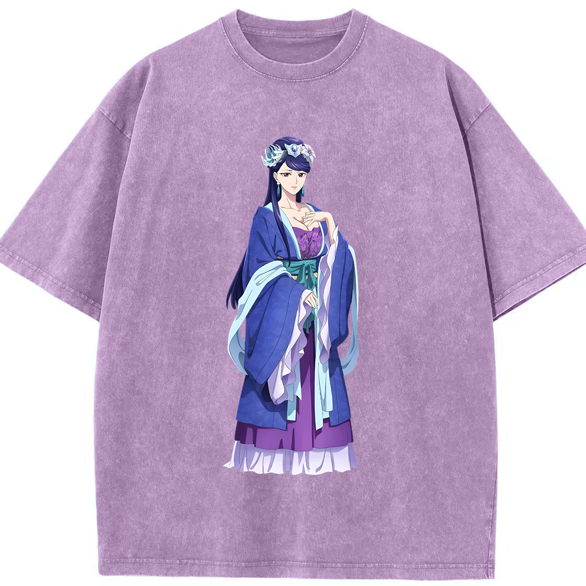 （画像用） 薬屋のひとりごと The Apothecary Diaries 綿100% ヴィンテージ風 半袖Tシャツ（フロントプリント）