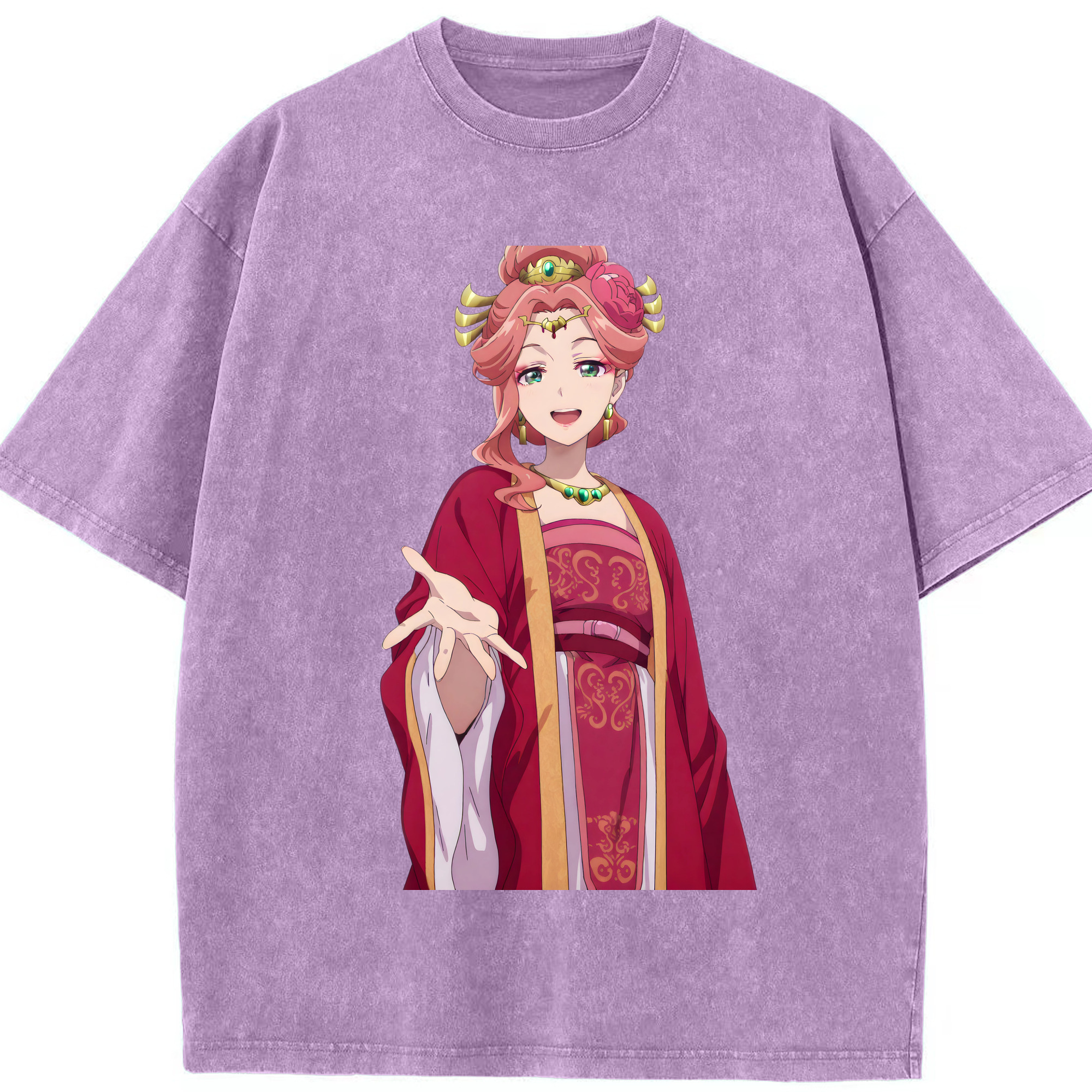 （画像用） 薬屋のひとりごと The Apothecary Diaries 綿100% ヴィンテージ風 半袖Tシャツ（フロントプリント）