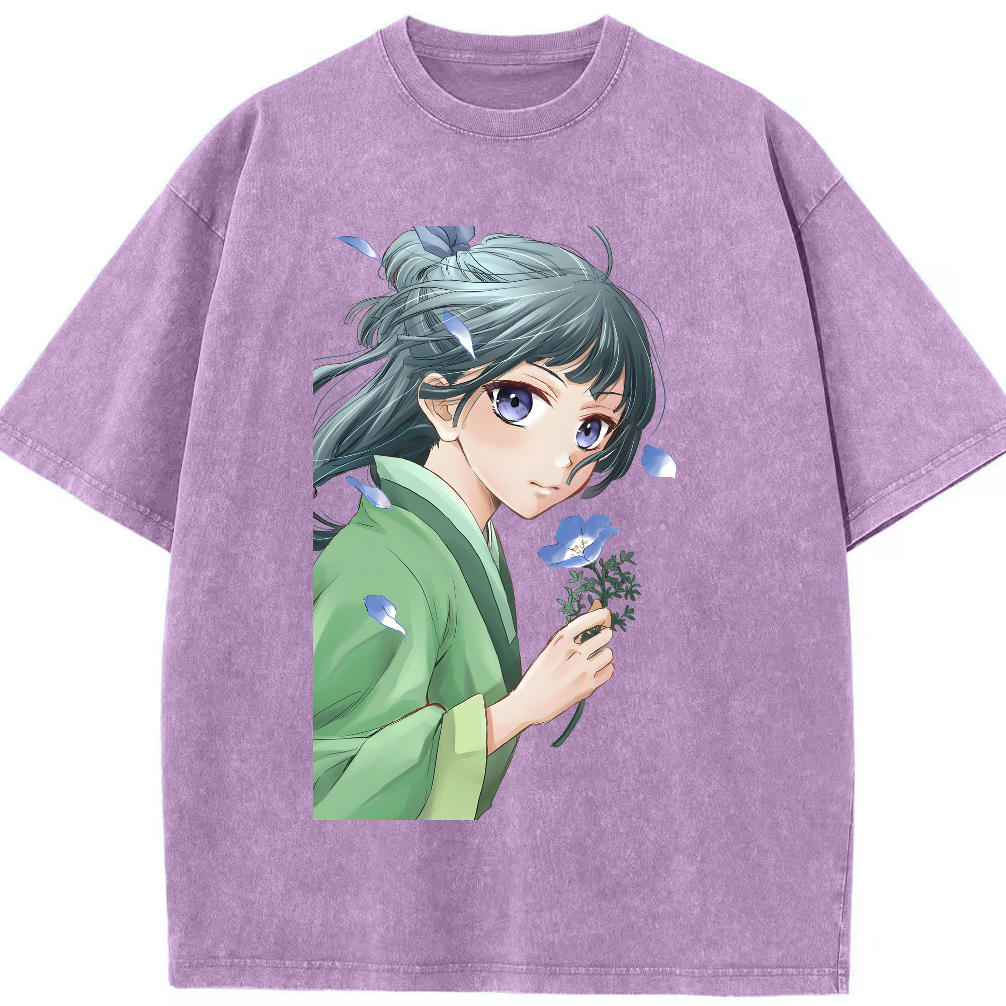 （画像用） 薬屋のひとりごと The Apothecary Diaries 綿100% ヴィンテージ風 半袖Tシャツ（フロントプリント）