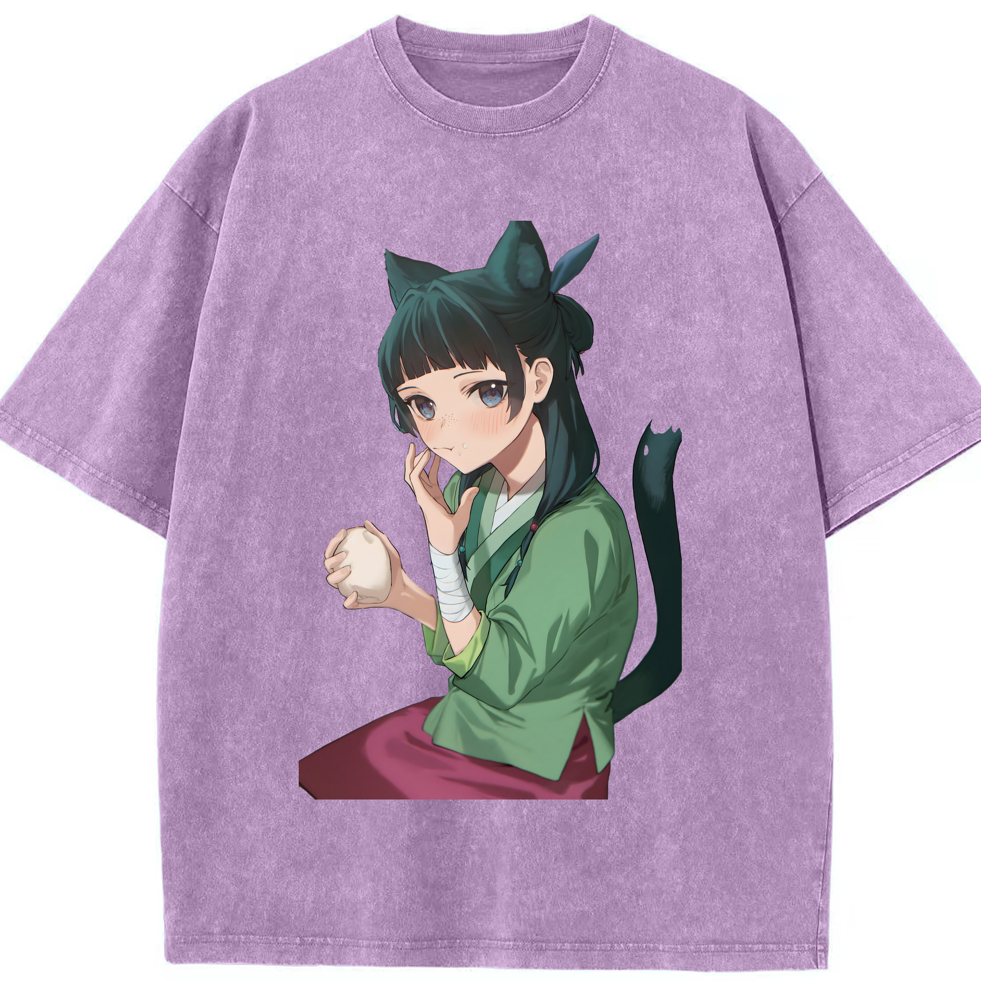 （画像用） 薬屋のひとりごと The Apothecary Diaries 綿100% ヴィンテージ風 半袖Tシャツ（フロントプリント）