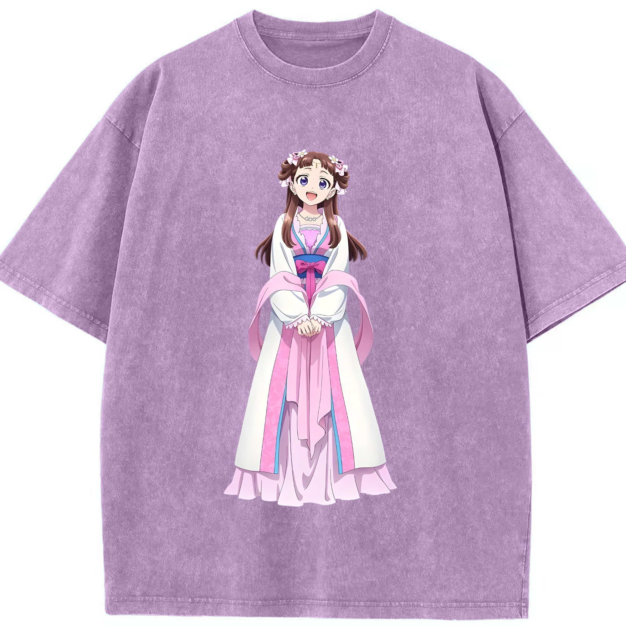 （画像用） 薬屋のひとりごと The Apothecary Diaries 綿100% ヴィンテージ風 半袖Tシャツ（フロントプリント）