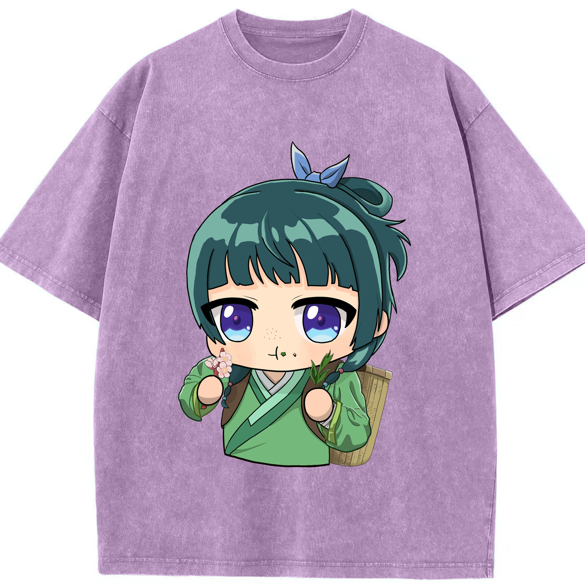 （画像用） 薬屋のひとりごと The Apothecary Diaries 綿100% ヴィンテージ風 半袖Tシャツ（フロントプリント）
