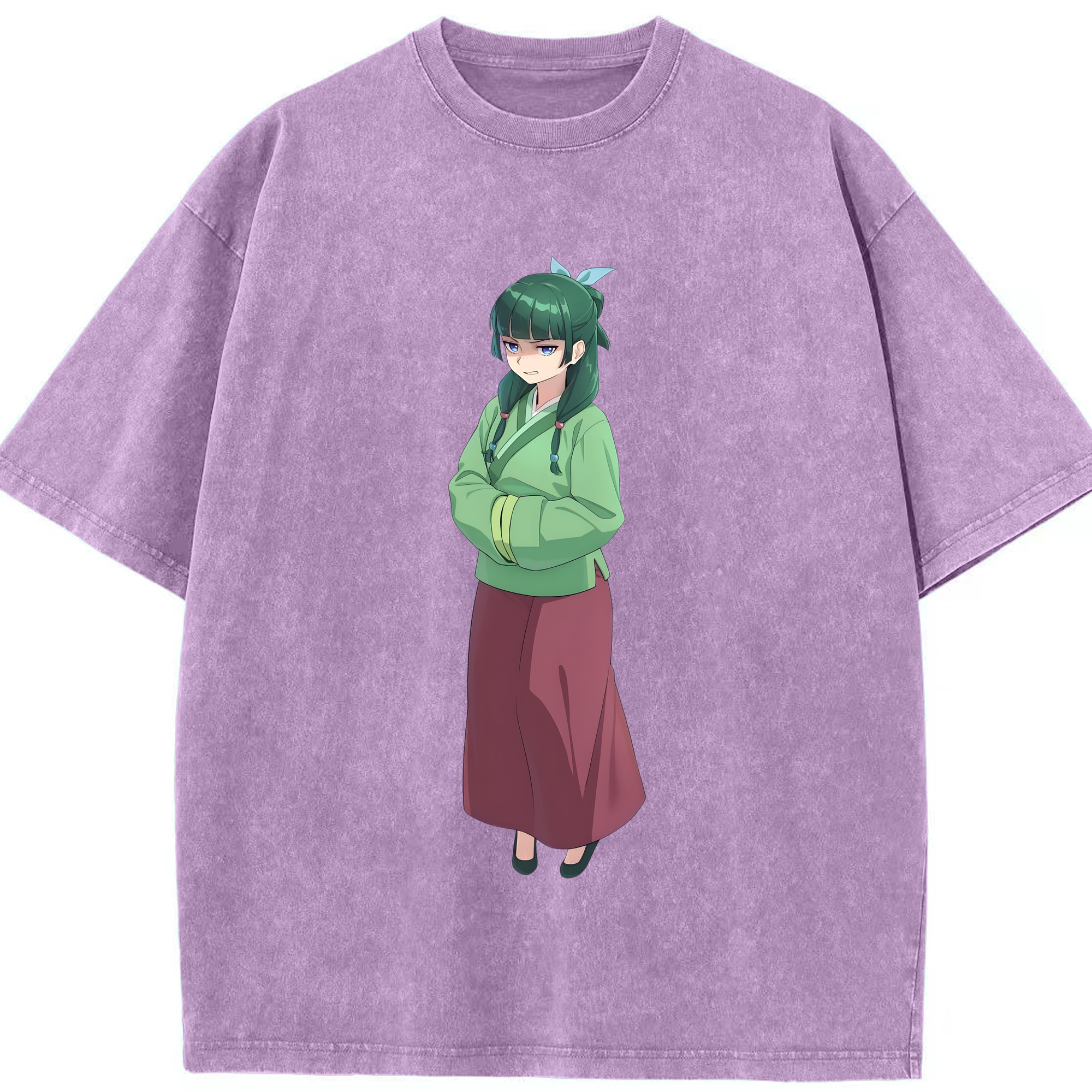（画像用） 薬屋のひとりごと The Apothecary Diaries 綿100% ヴィンテージ風 半袖Tシャツ（フロントプリント）