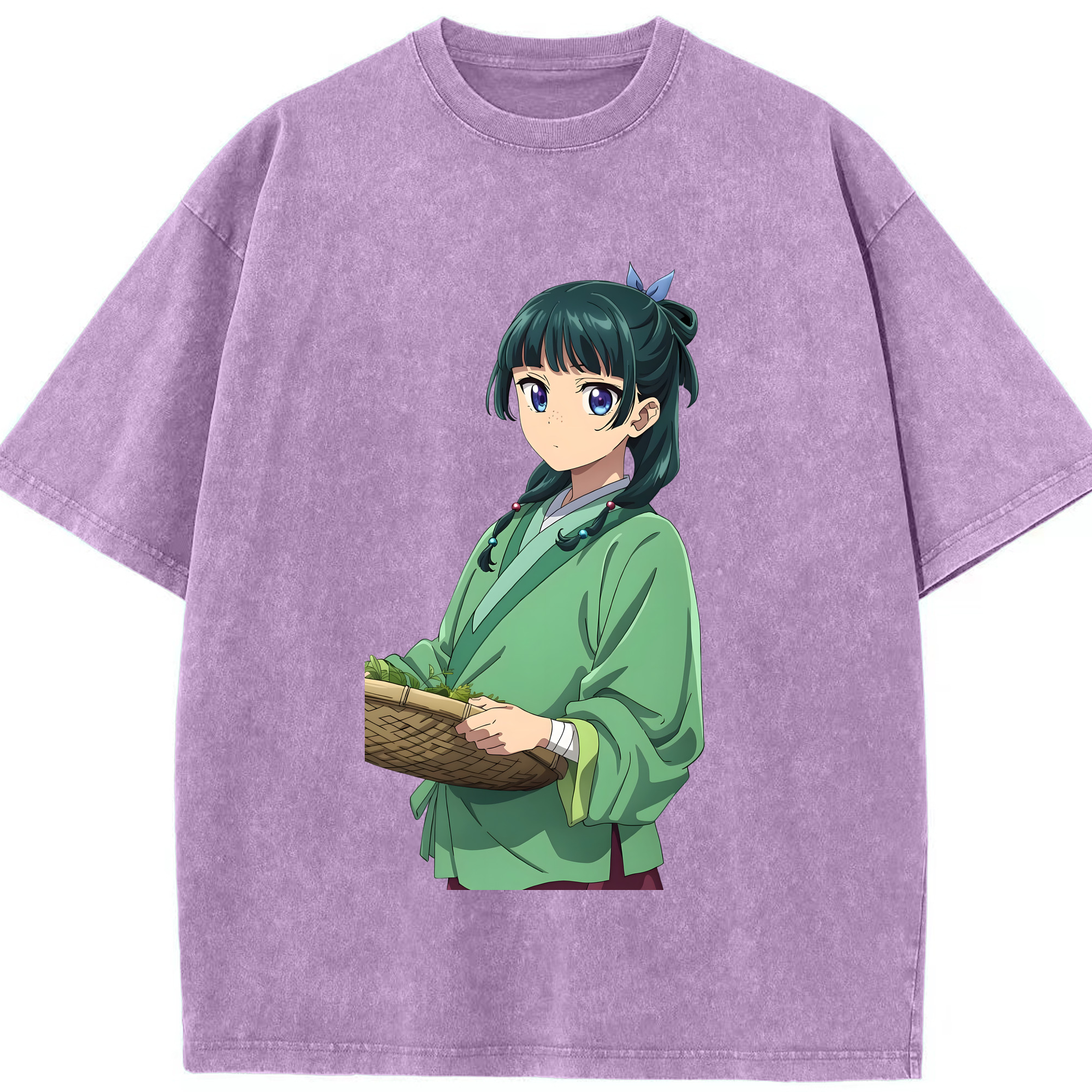（画像用） 薬屋のひとりごと The Apothecary Diaries 綿100% ヴィンテージ風 半袖Tシャツ（フロントプリント）