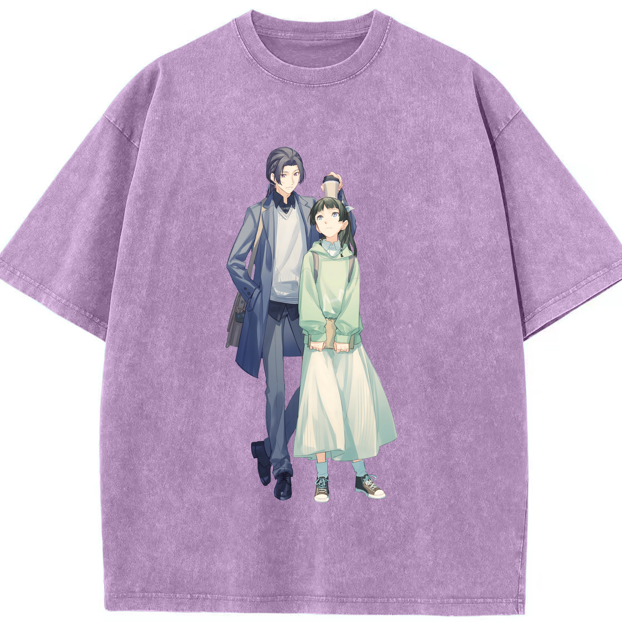 （画像用） 薬屋のひとりごと The Apothecary Diaries 綿100% ヴィンテージ風 半袖Tシャツ（フロントプリント）