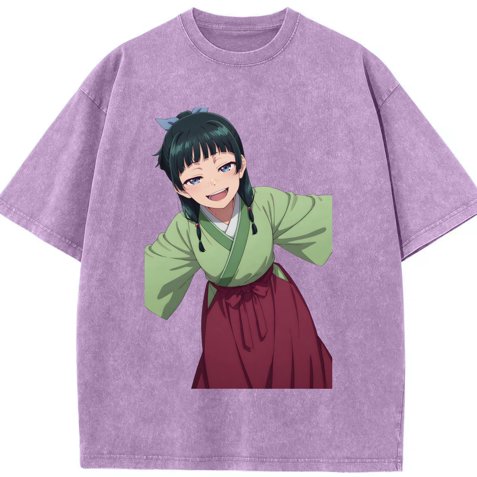 （画像用） 薬屋のひとりごと The Apothecary Diaries 綿100% ヴィンテージ風 半袖Tシャツ（フロントプリント）