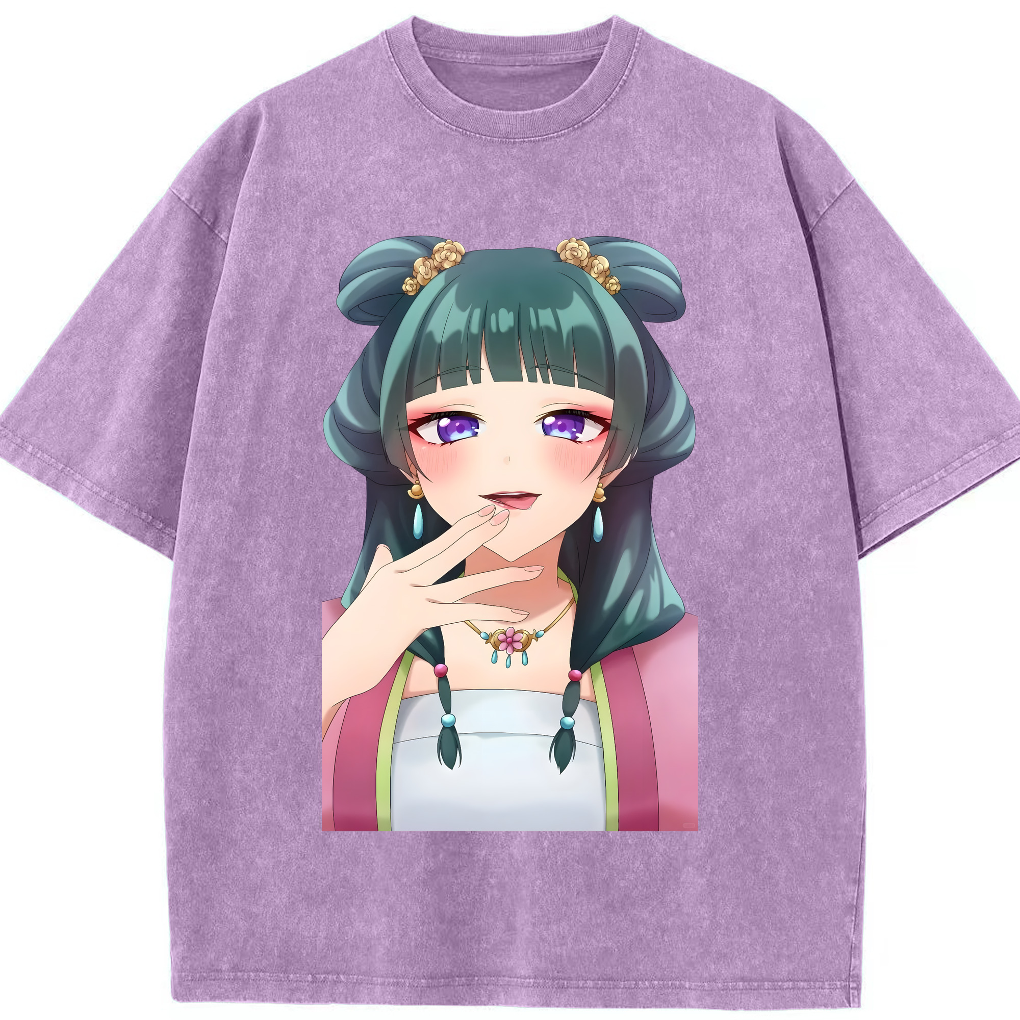 （画像用） 薬屋のひとりごと The Apothecary Diaries 綿100% ヴィンテージ風 半袖Tシャツ（フロントプリント）