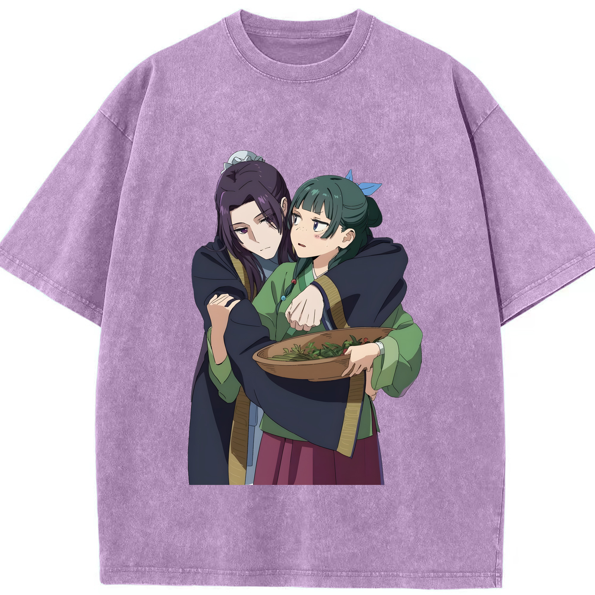 （画像用） 薬屋のひとりごと The Apothecary Diaries 綿100% ヴィンテージ風 半袖Tシャツ（フロントプリント）