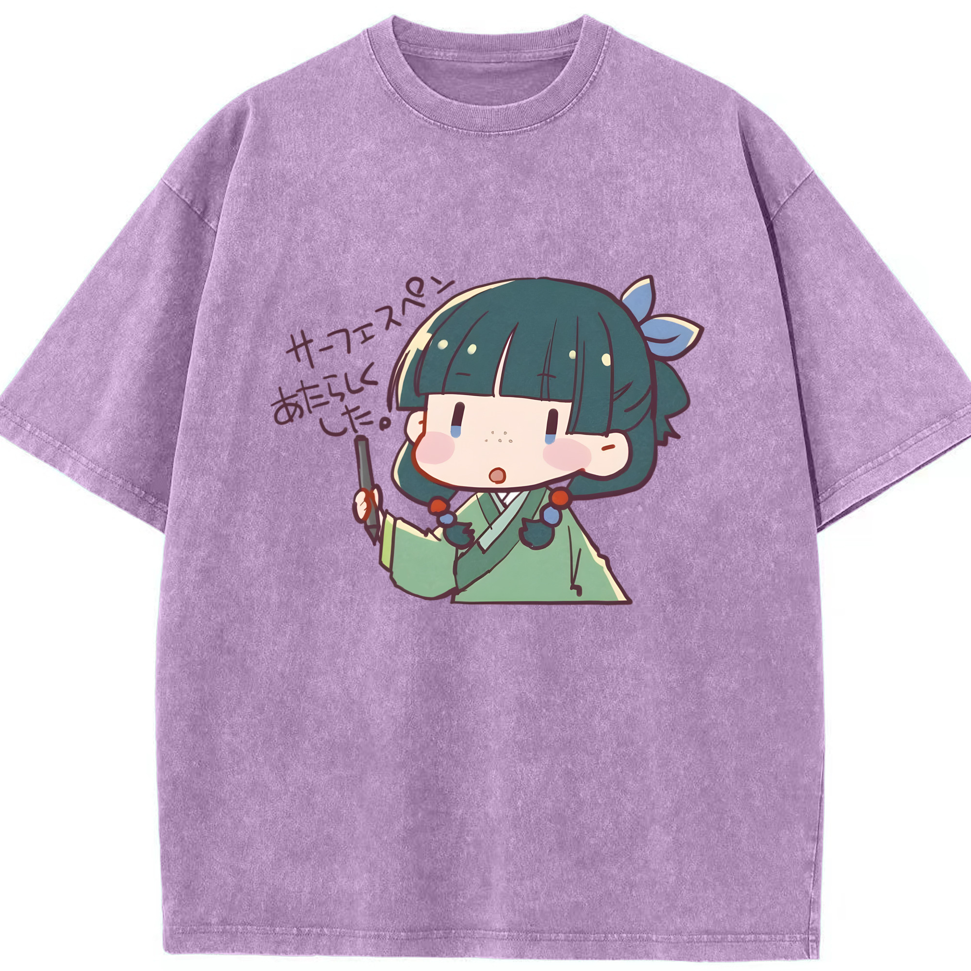 （画像用） 薬屋のひとりごと The Apothecary Diaries 綿100% ヴィンテージ風 半袖Tシャツ（フロントプリント）