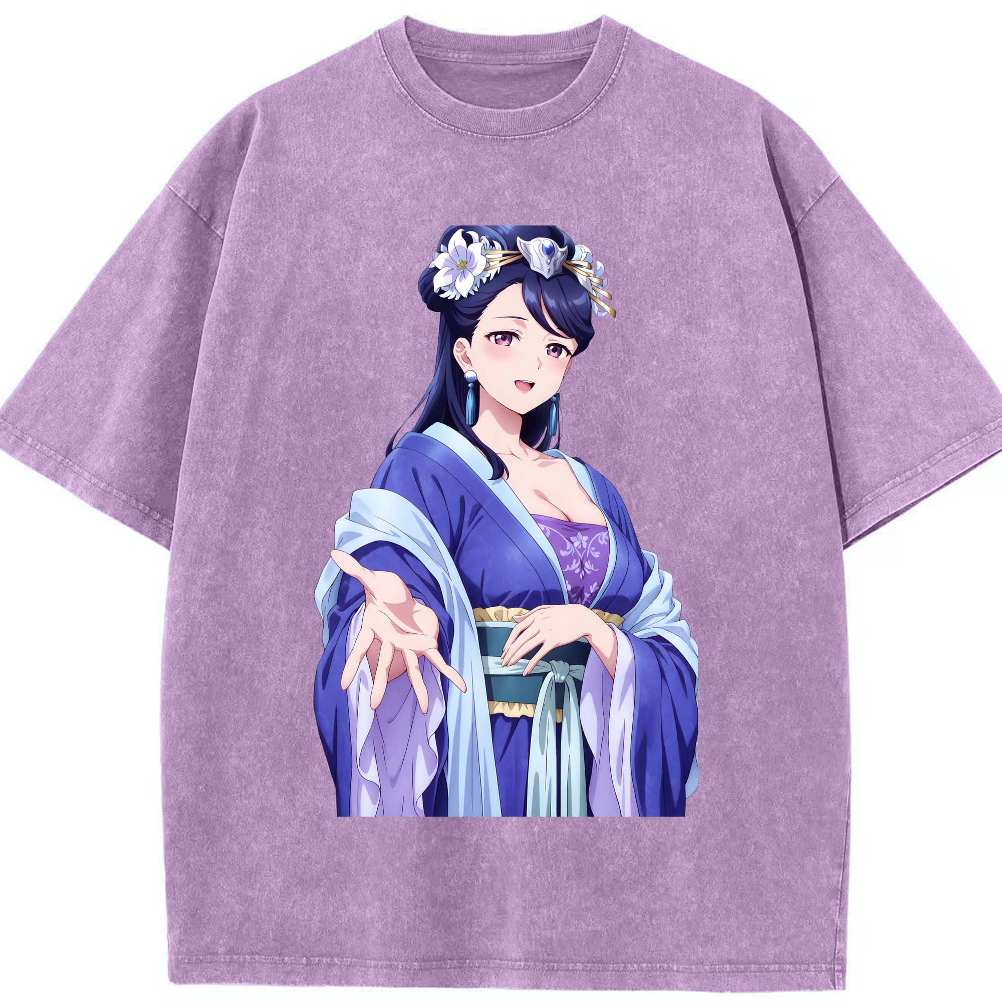 （画像用） 薬屋のひとりごと The Apothecary Diaries 綿100% ヴィンテージ風 半袖Tシャツ（フロントプリント）
