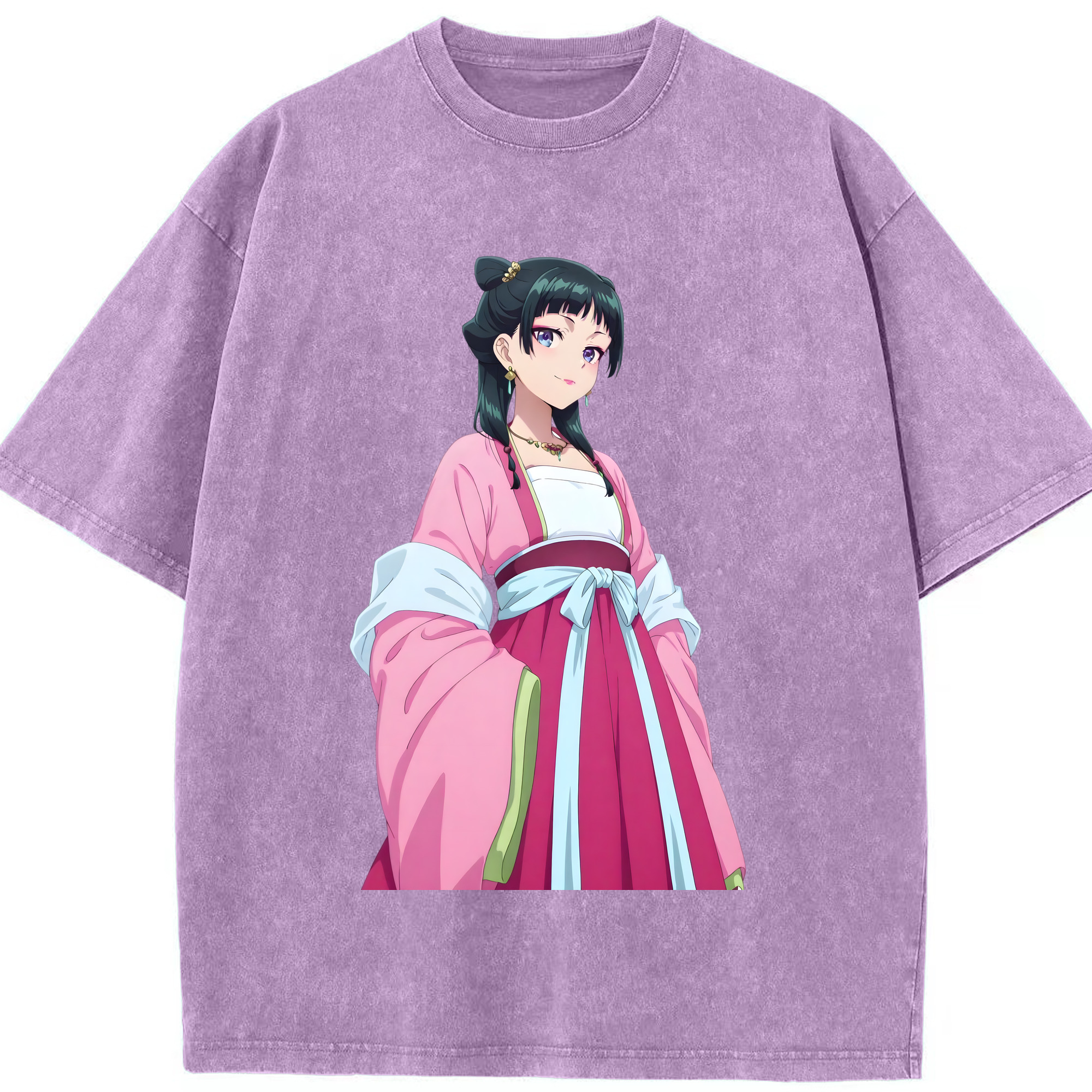 （画像用） 薬屋のひとりごと The Apothecary Diaries 綿100% ヴィンテージ風 半袖Tシャツ（フロントプリント）
