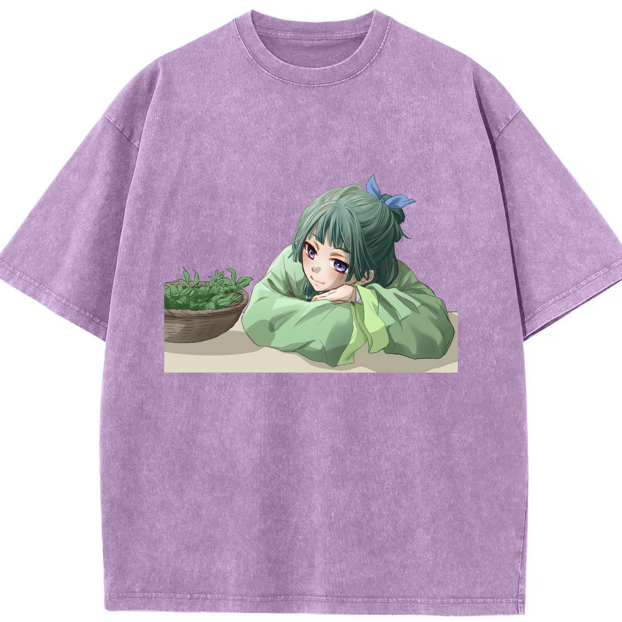 （画像用） 薬屋のひとりごと The Apothecary Diaries 綿100% ヴィンテージ風 半袖Tシャツ（フロントプリント）