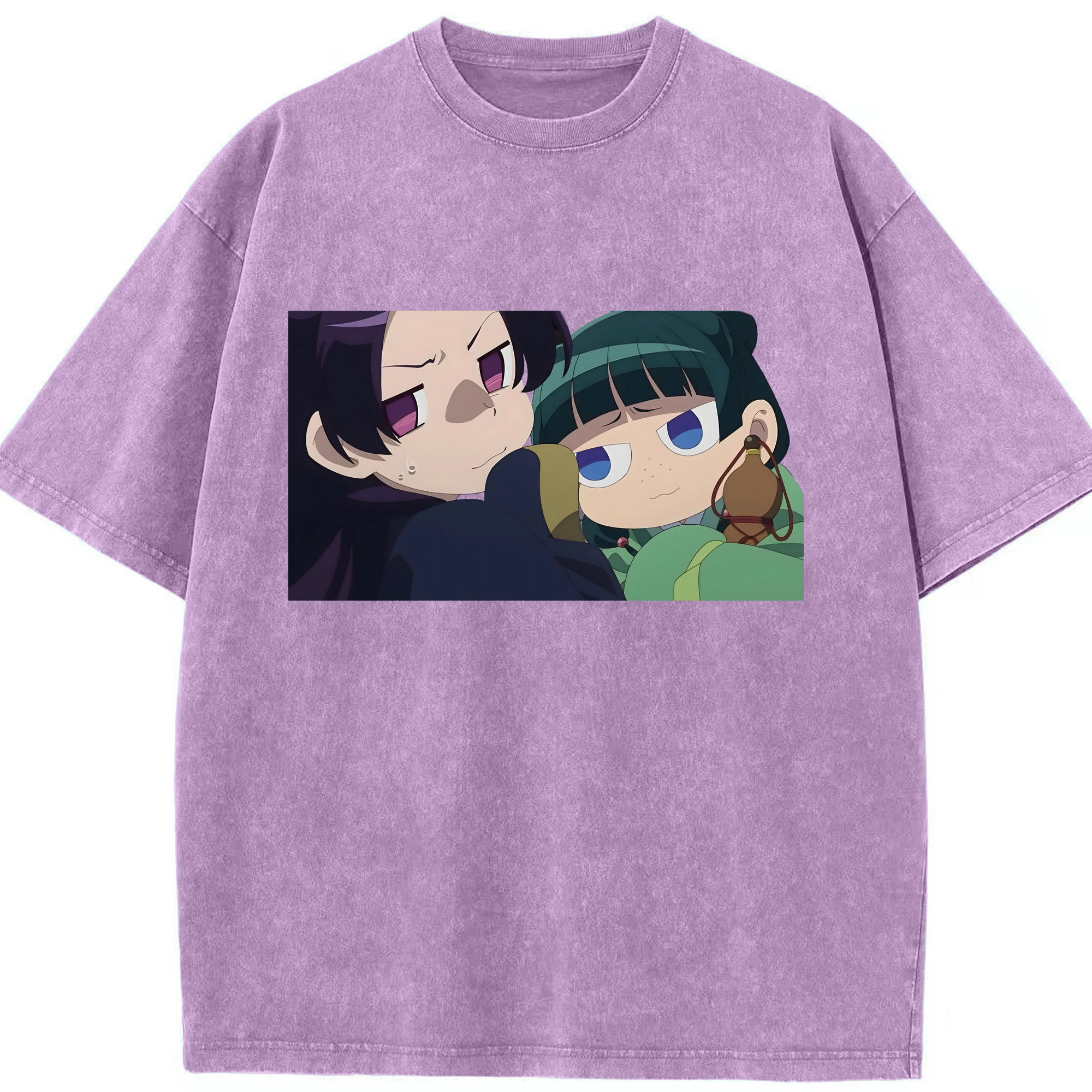 （画像用） 薬屋のひとりごと The Apothecary Diaries 綿100% ヴィンテージ風 半袖Tシャツ（フロントプリント）
