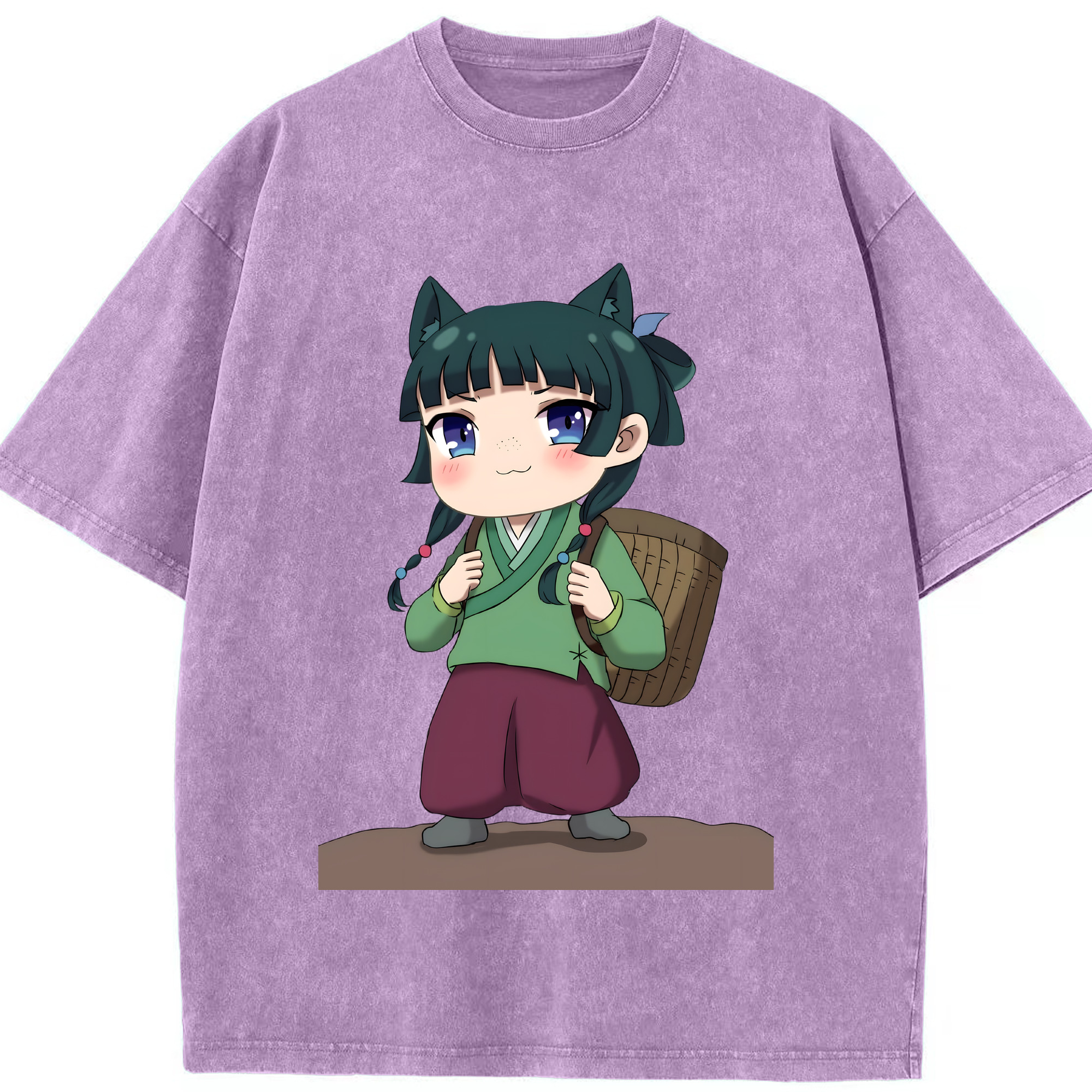 （画像用） 薬屋のひとりごと The Apothecary Diaries 綿100% ヴィンテージ風 半袖Tシャツ（フロントプリント）