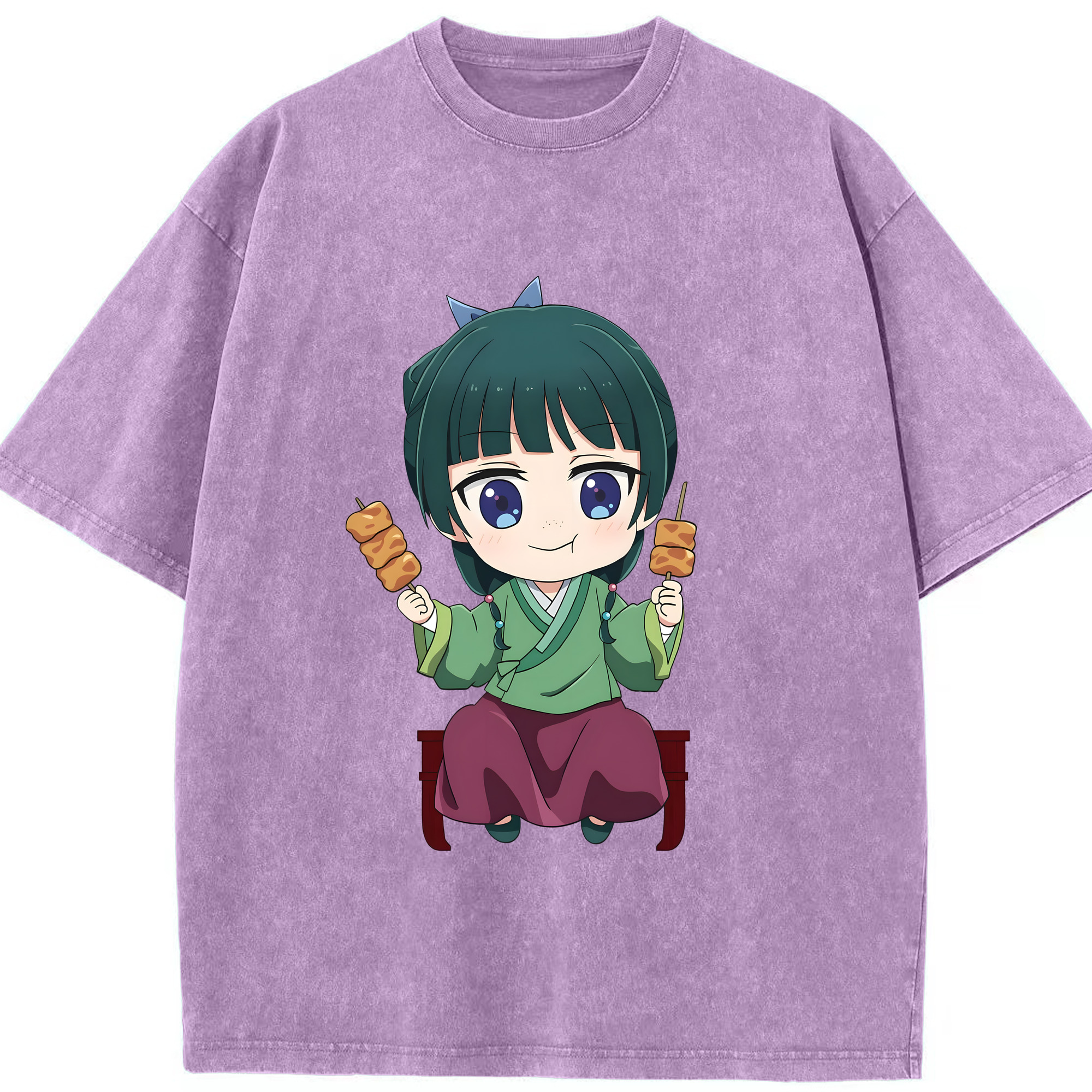 （画像用） 薬屋のひとりごと The Apothecary Diaries 綿100% ヴィンテージ風 半袖Tシャツ（フロントプリント）