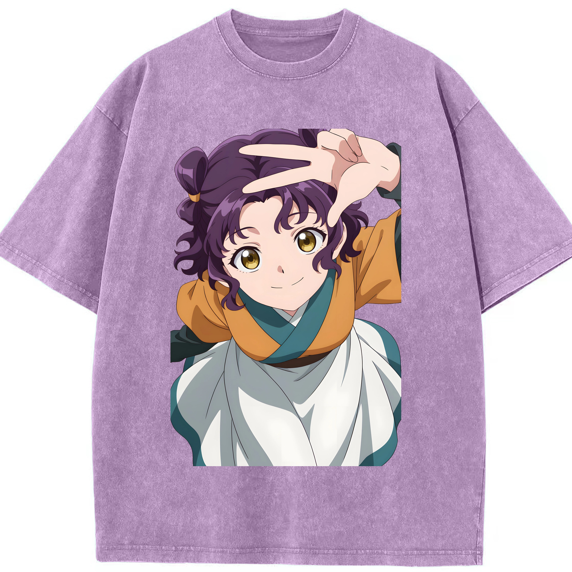 （画像用） 薬屋のひとりごと The Apothecary Diaries 綿100% ヴィンテージ風 半袖Tシャツ（フロントプリント）