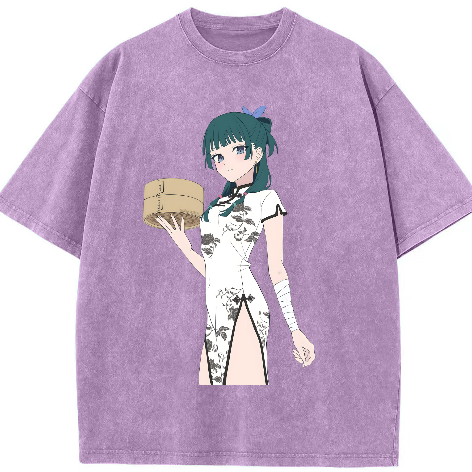 （画像用） 薬屋のひとりごと The Apothecary Diaries 綿100% ヴィンテージ風 半袖Tシャツ（フロントプリント）