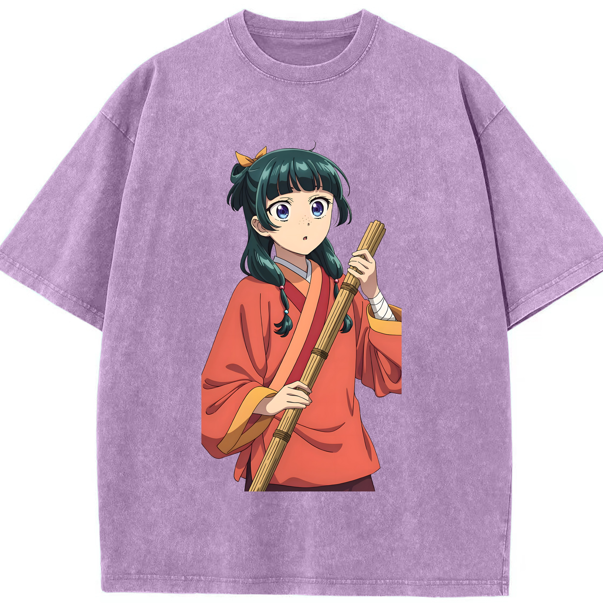 （画像用） 薬屋のひとりごと The Apothecary Diaries 綿100% ヴィンテージ風 半袖Tシャツ（フロントプリント）