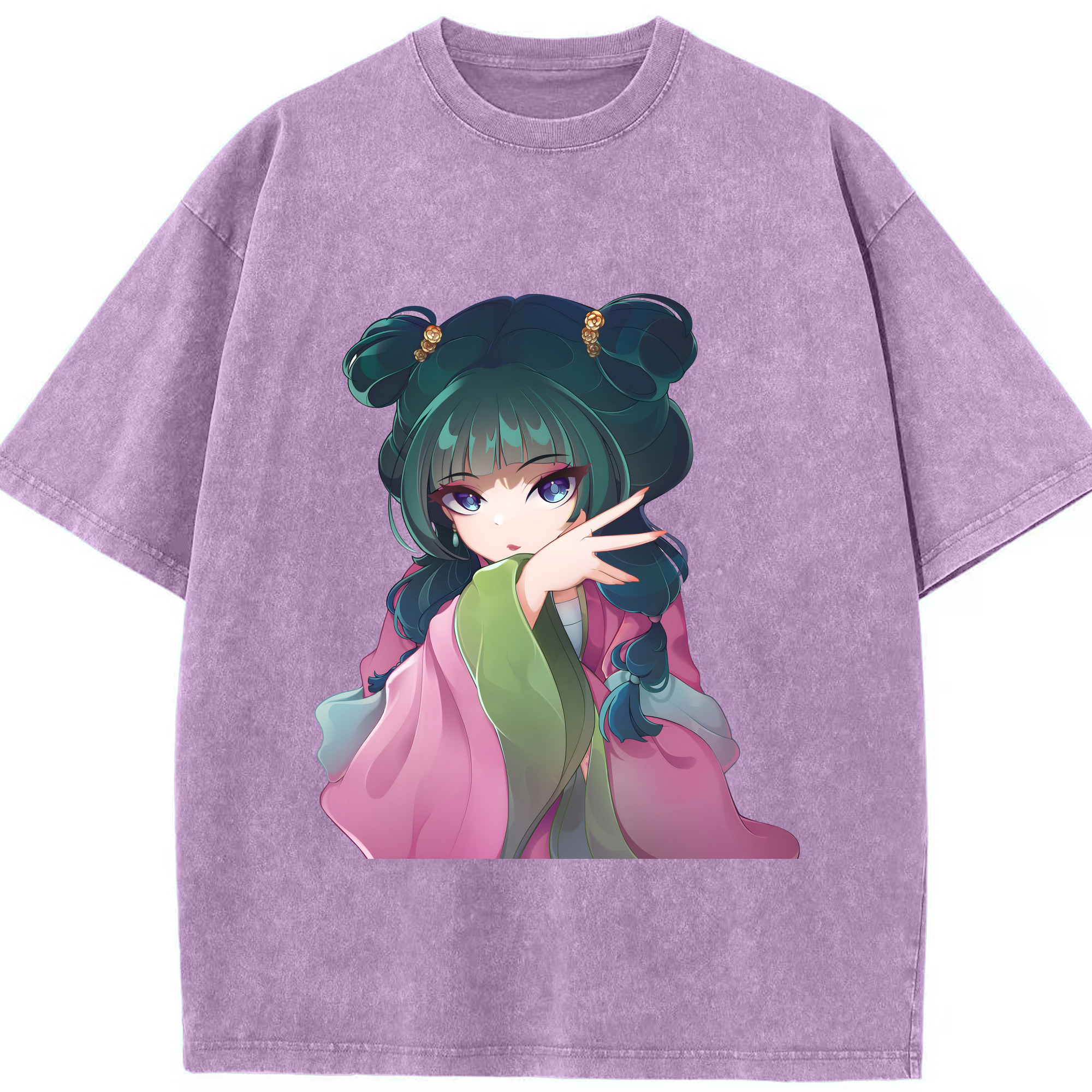（画像用） 薬屋のひとりごと The Apothecary Diaries 綿100% ヴィンテージ風 半袖Tシャツ（フロントプリント）
