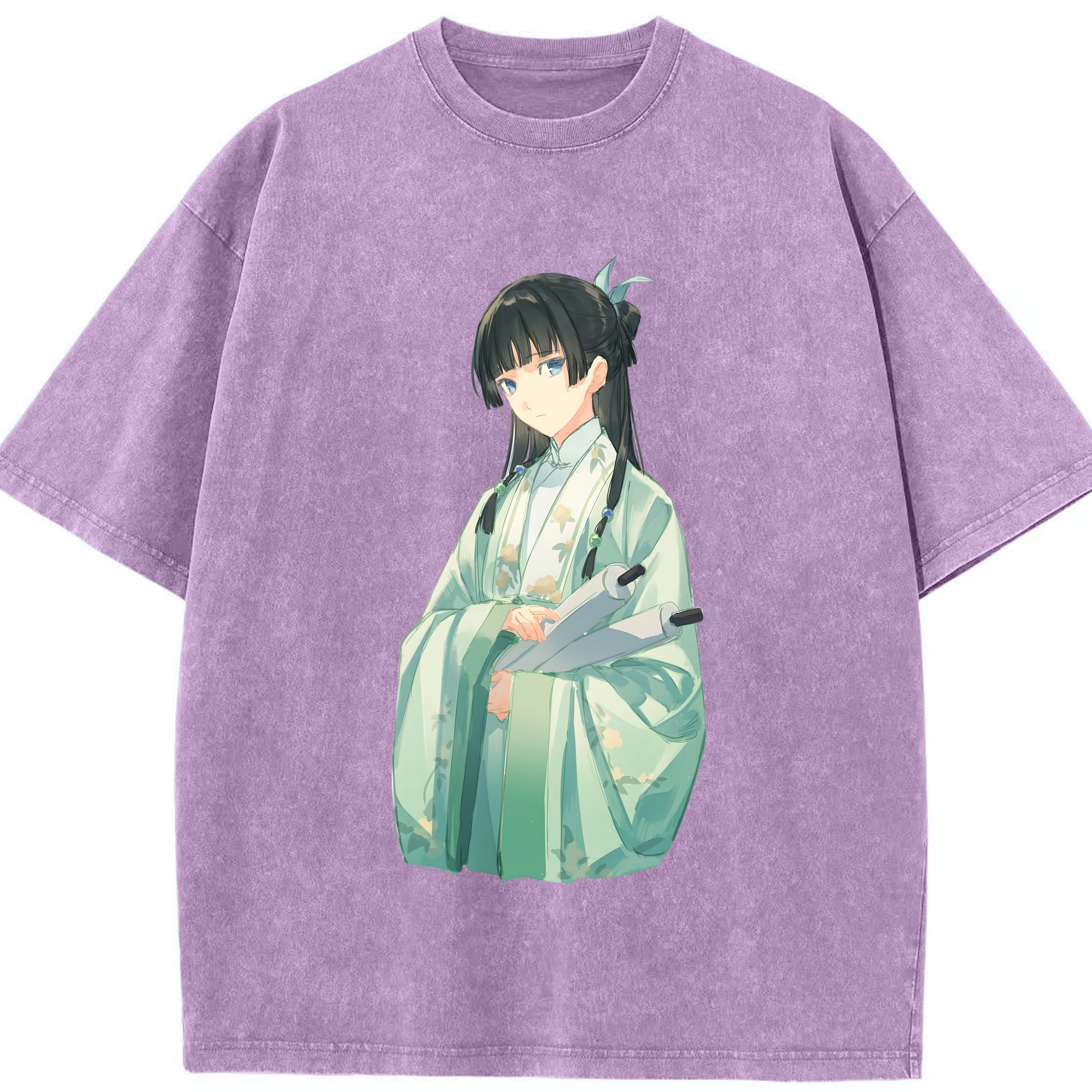 （画像用） 薬屋のひとりごと The Apothecary Diaries 綿100% ヴィンテージ風 半袖Tシャツ（フロントプリント）