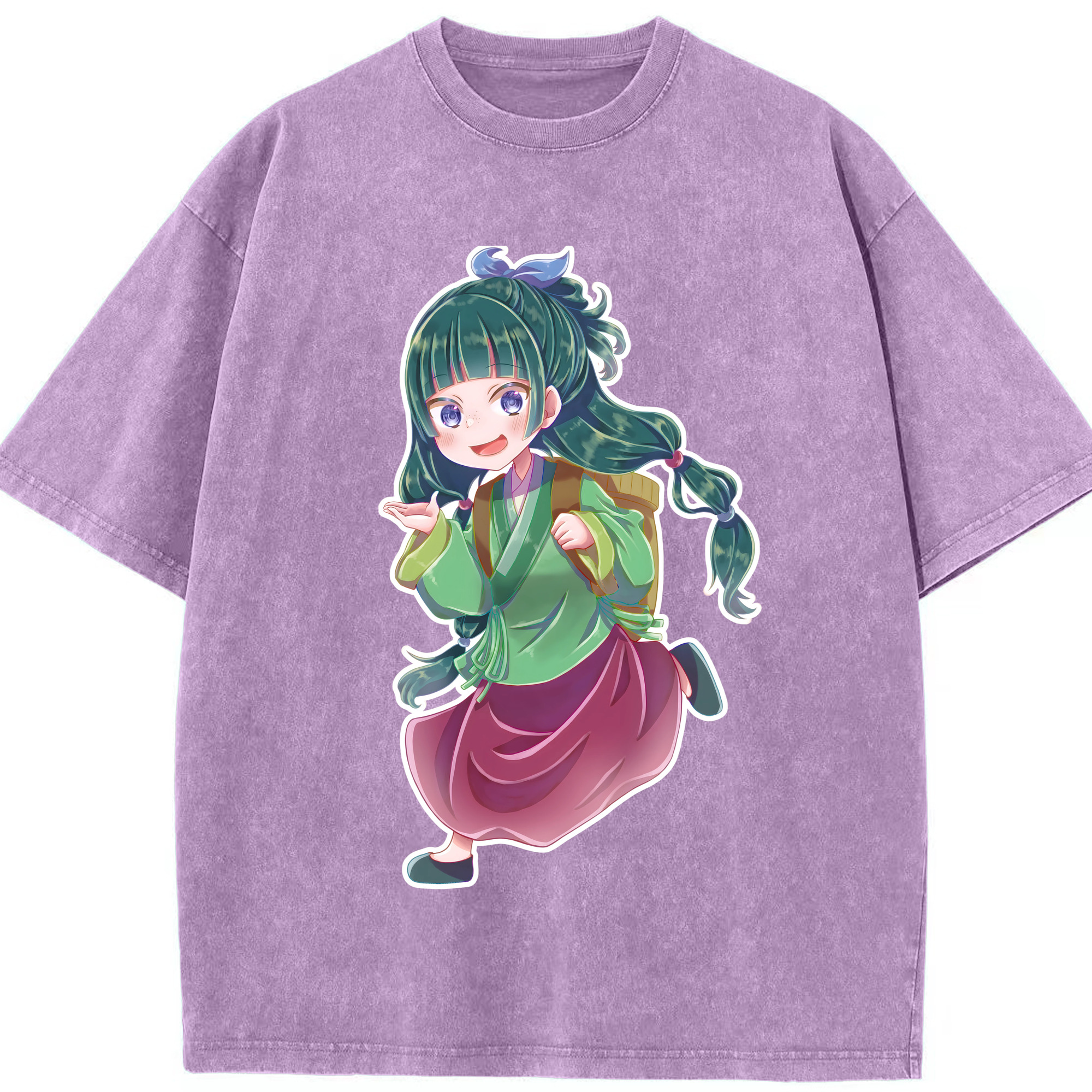 （画像用） 薬屋のひとりごと The Apothecary Diaries 綿100% ヴィンテージ風 半袖Tシャツ（フロントプリント）