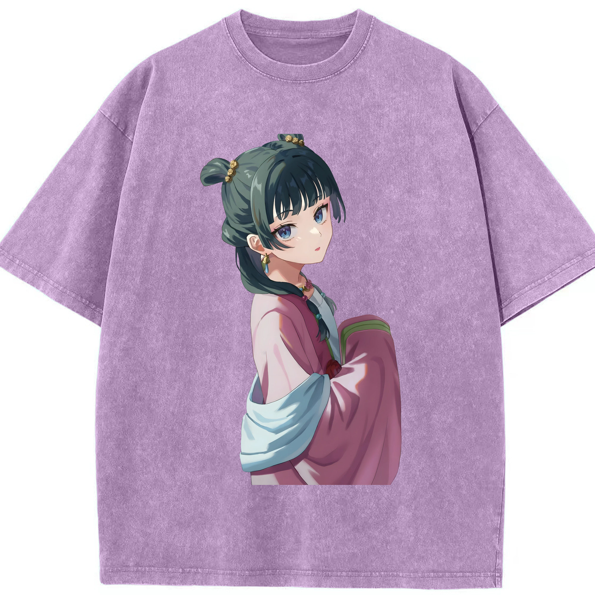 （画像用） 薬屋のひとりごと The Apothecary Diaries 綿100% ヴィンテージ風 半袖Tシャツ（フロントプリント）