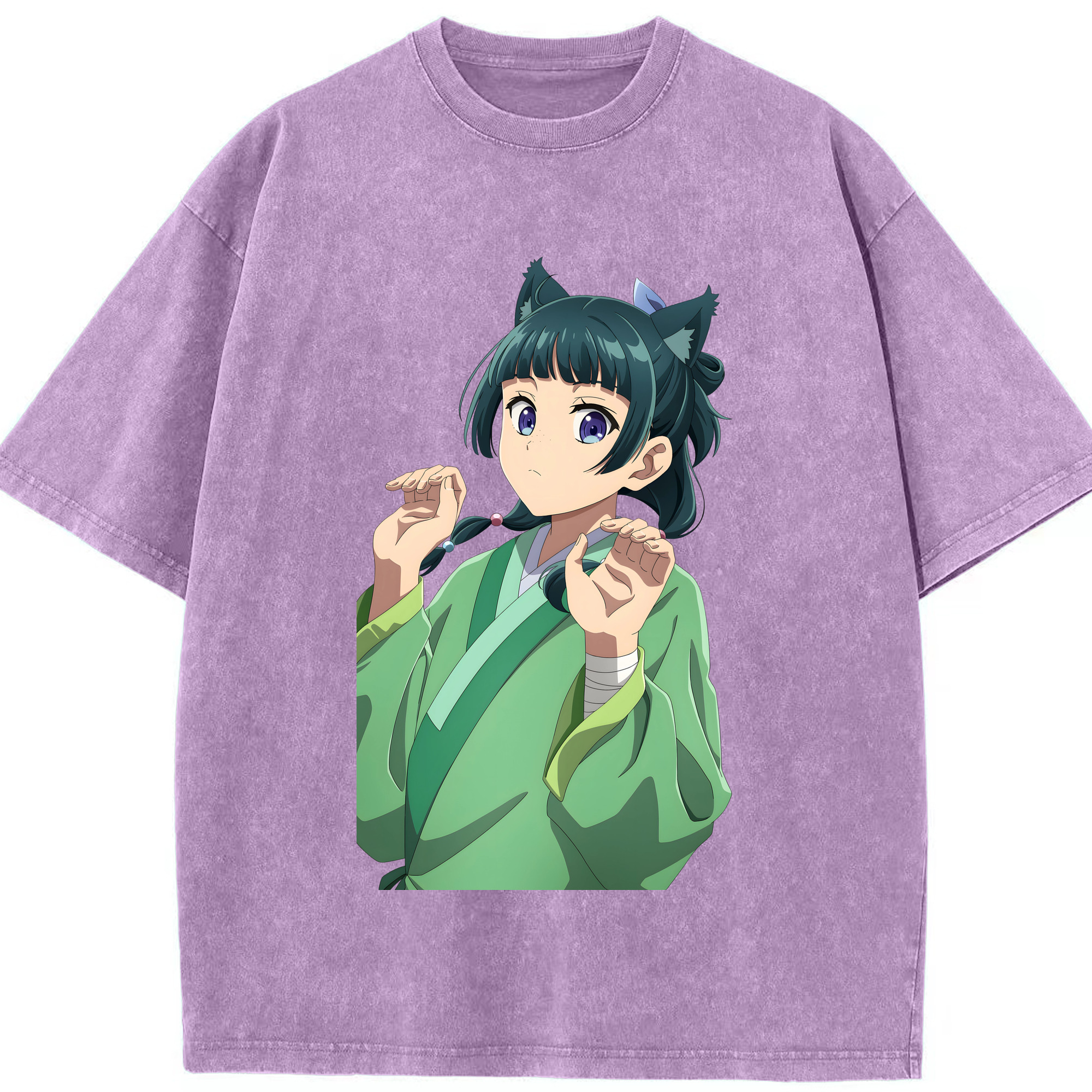 （画像用） 薬屋のひとりごと The Apothecary Diaries 綿100% ヴィンテージ風 半袖Tシャツ（フロントプリント）