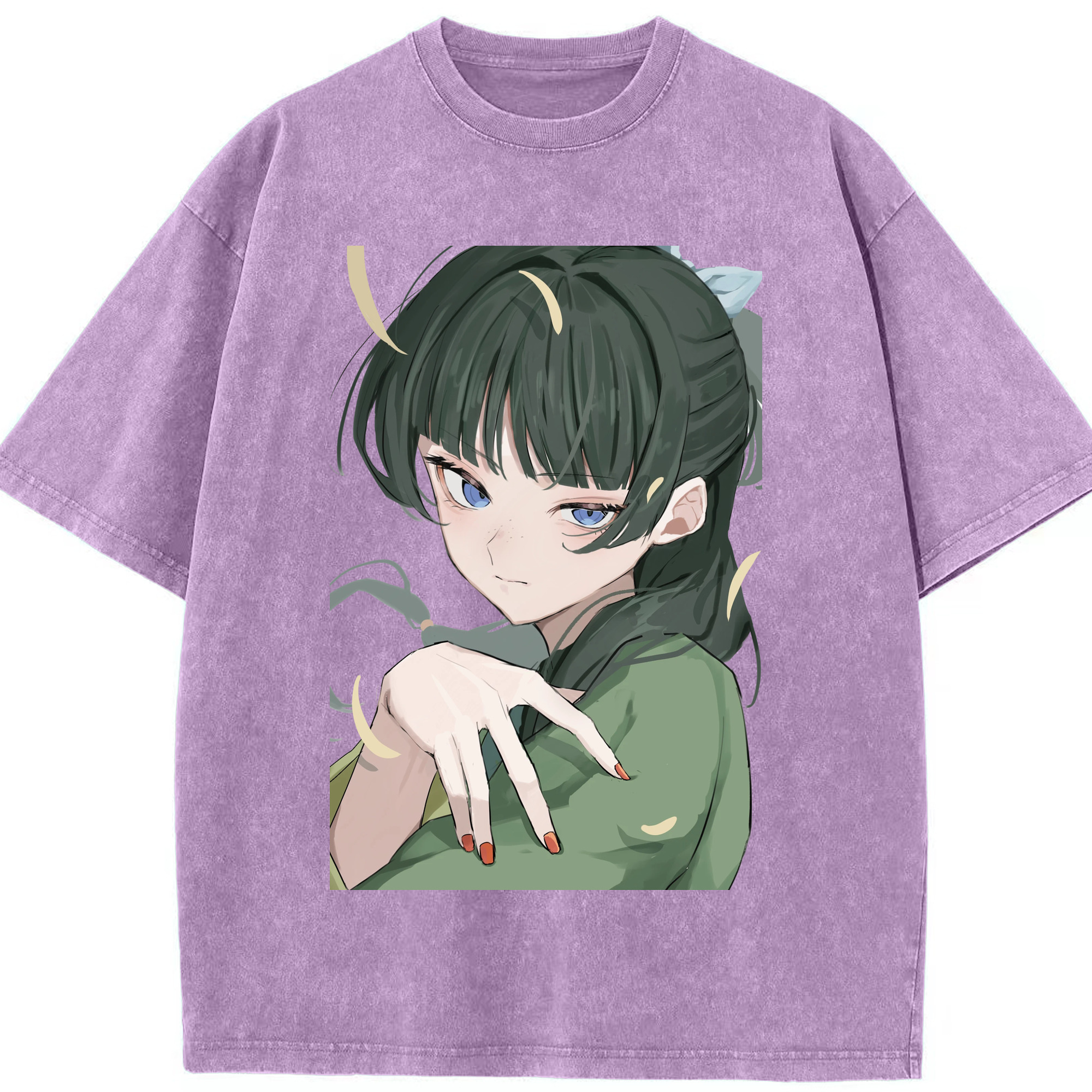 （画像用） 薬屋のひとりごと The Apothecary Diaries 綿100% ヴィンテージ風 半袖Tシャツ（フロントプリント）