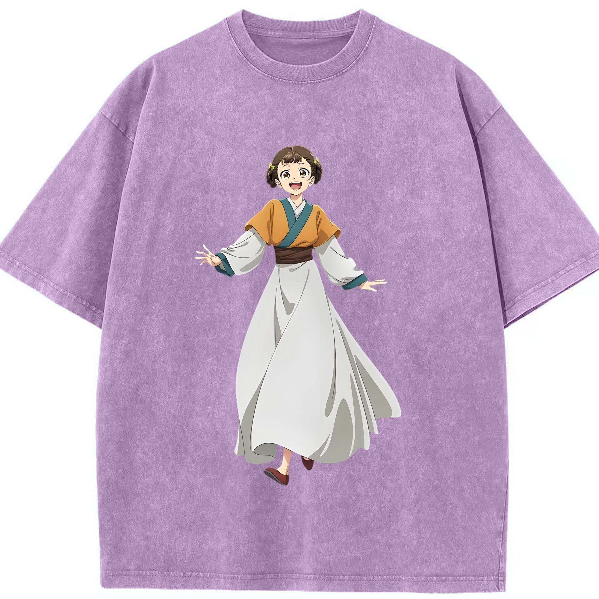（画像用） 薬屋のひとりごと The Apothecary Diaries 綿100% ヴィンテージ風 半袖Tシャツ（フロントプリント）